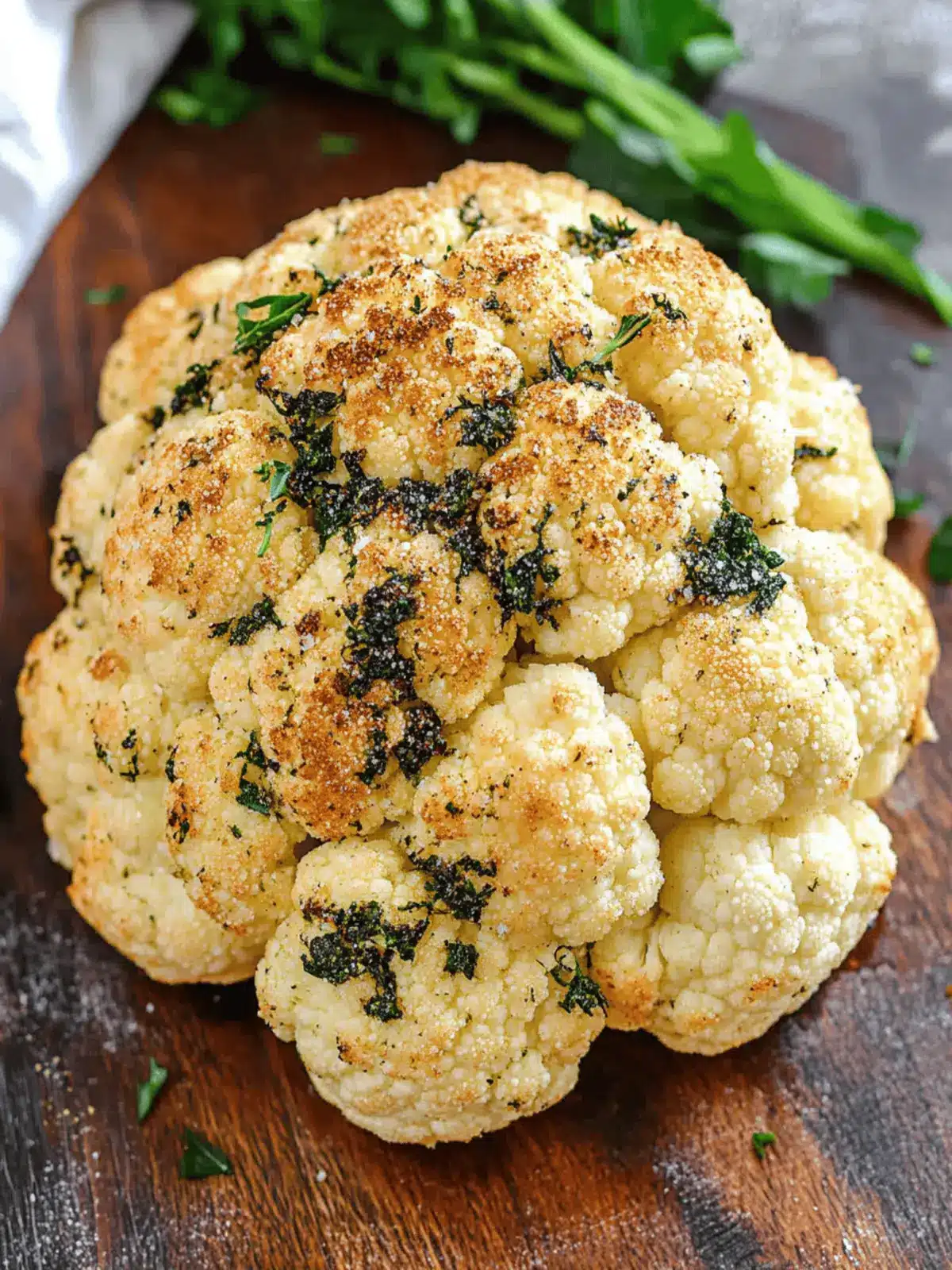 Whole Roasted Cauliflower