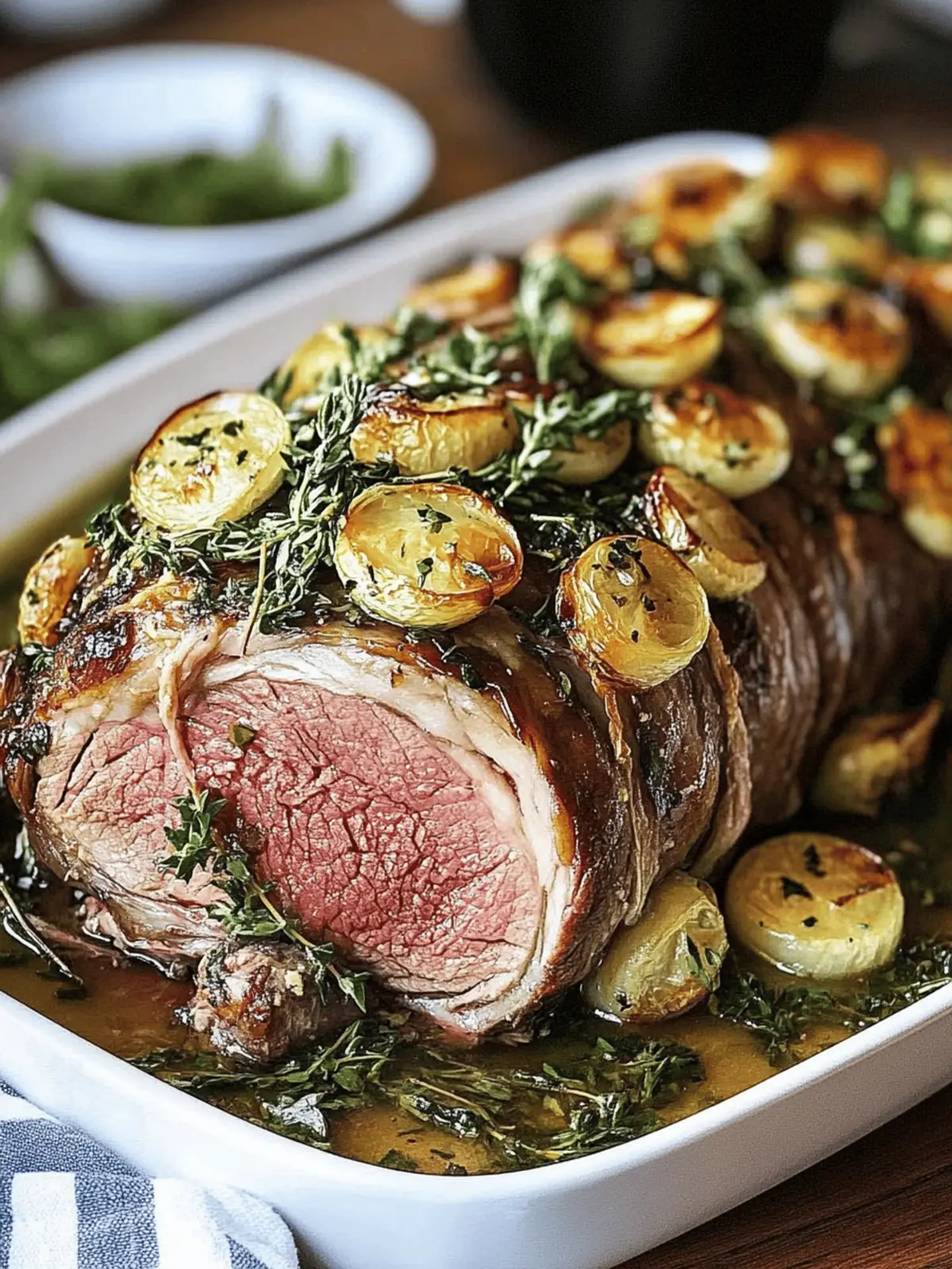 Savory Slow Roasted Boneless Leg of Lamb for Festive Feasts