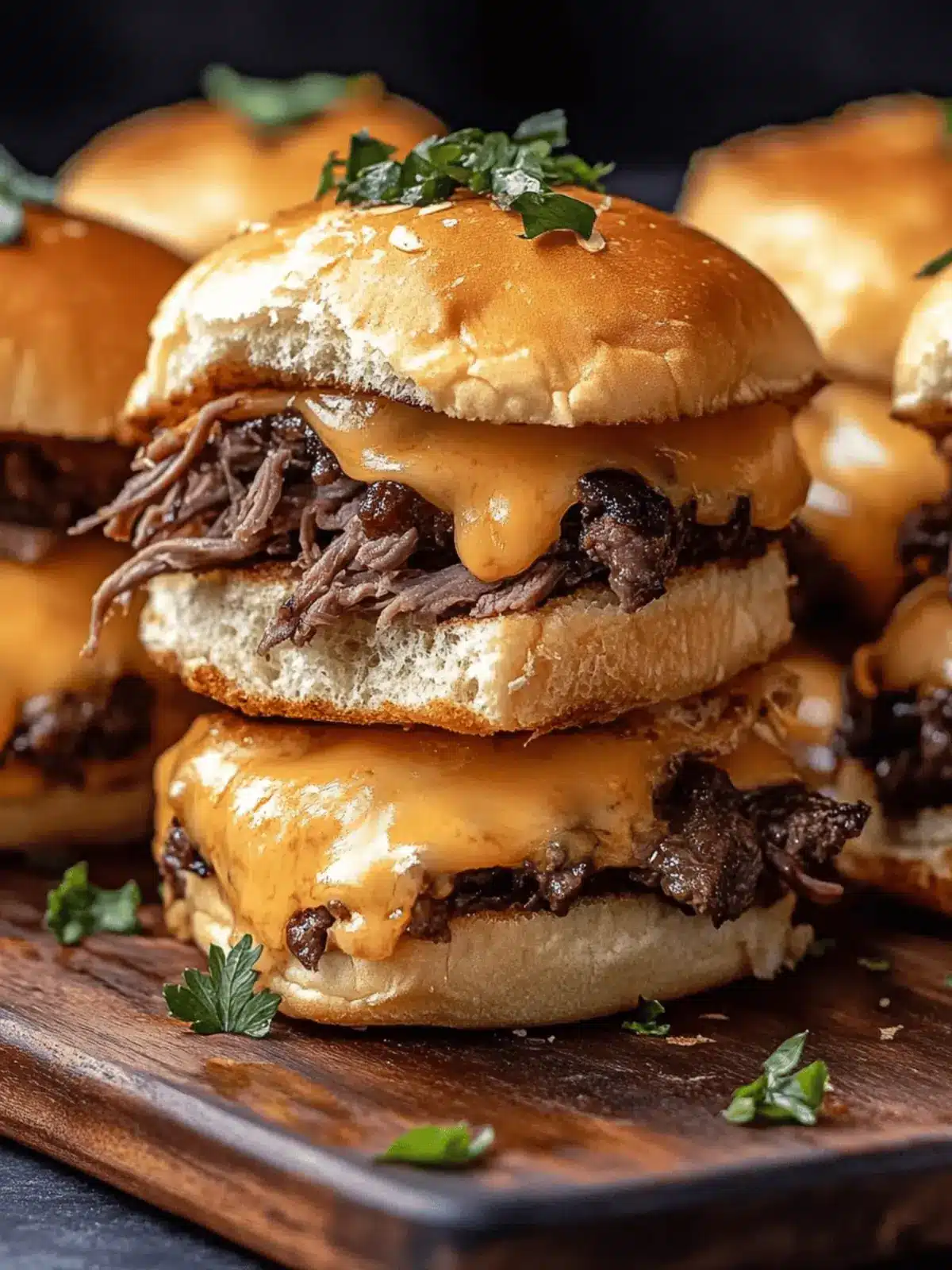 Roast Beef and Cheddar Sliders