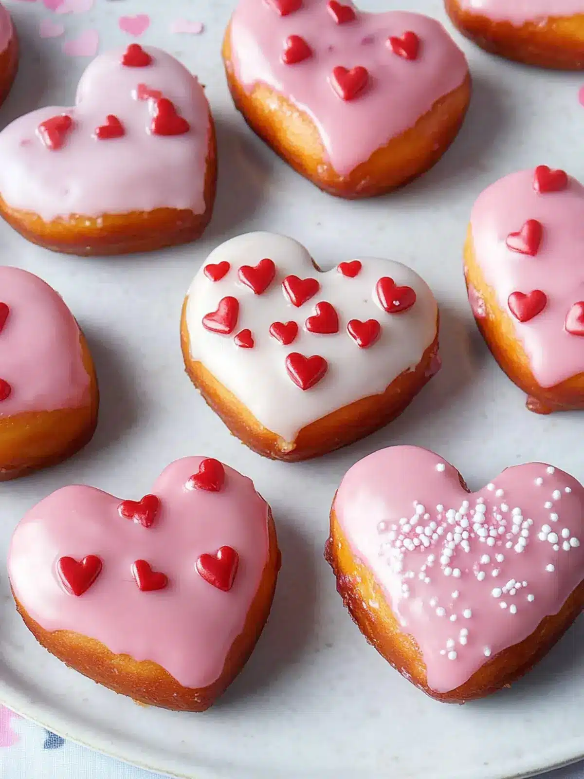 Homemade Valentine s Heart Shaped Donuts