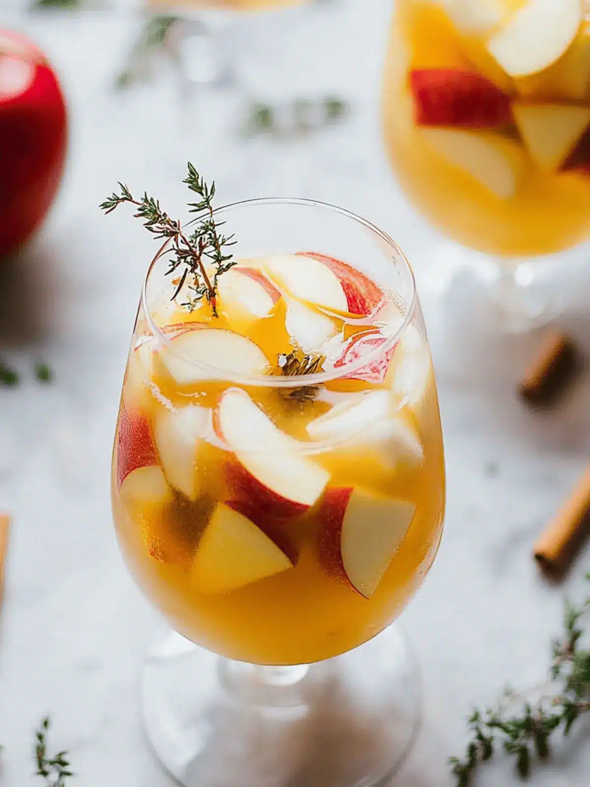 Apple Cider Sangria with Prosecco