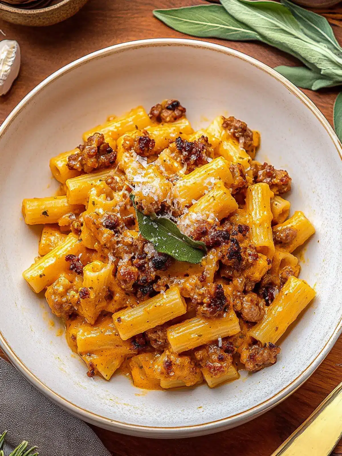 Creamy Pumpkin Sausage Pasta