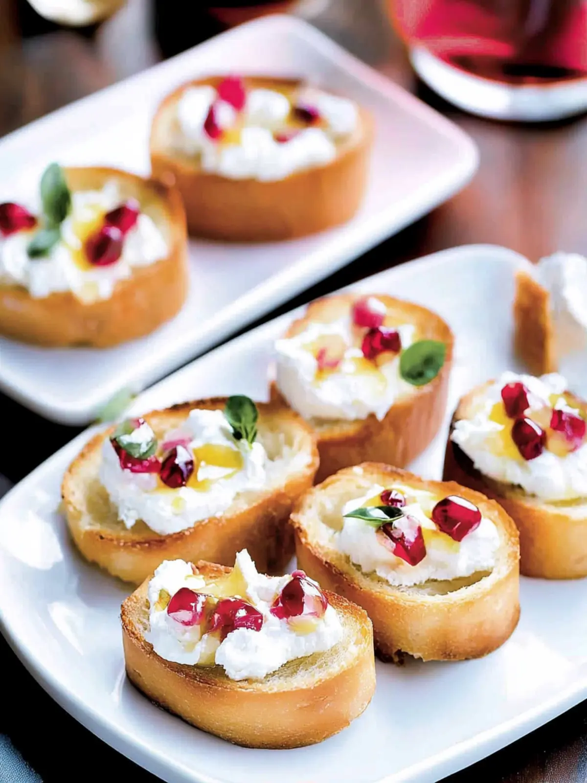 Crostini Appetizer with Goat Cheese