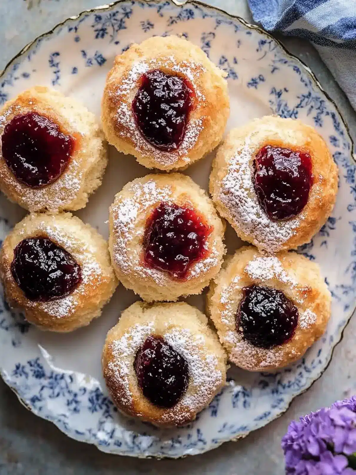 Jam and Custard Buns