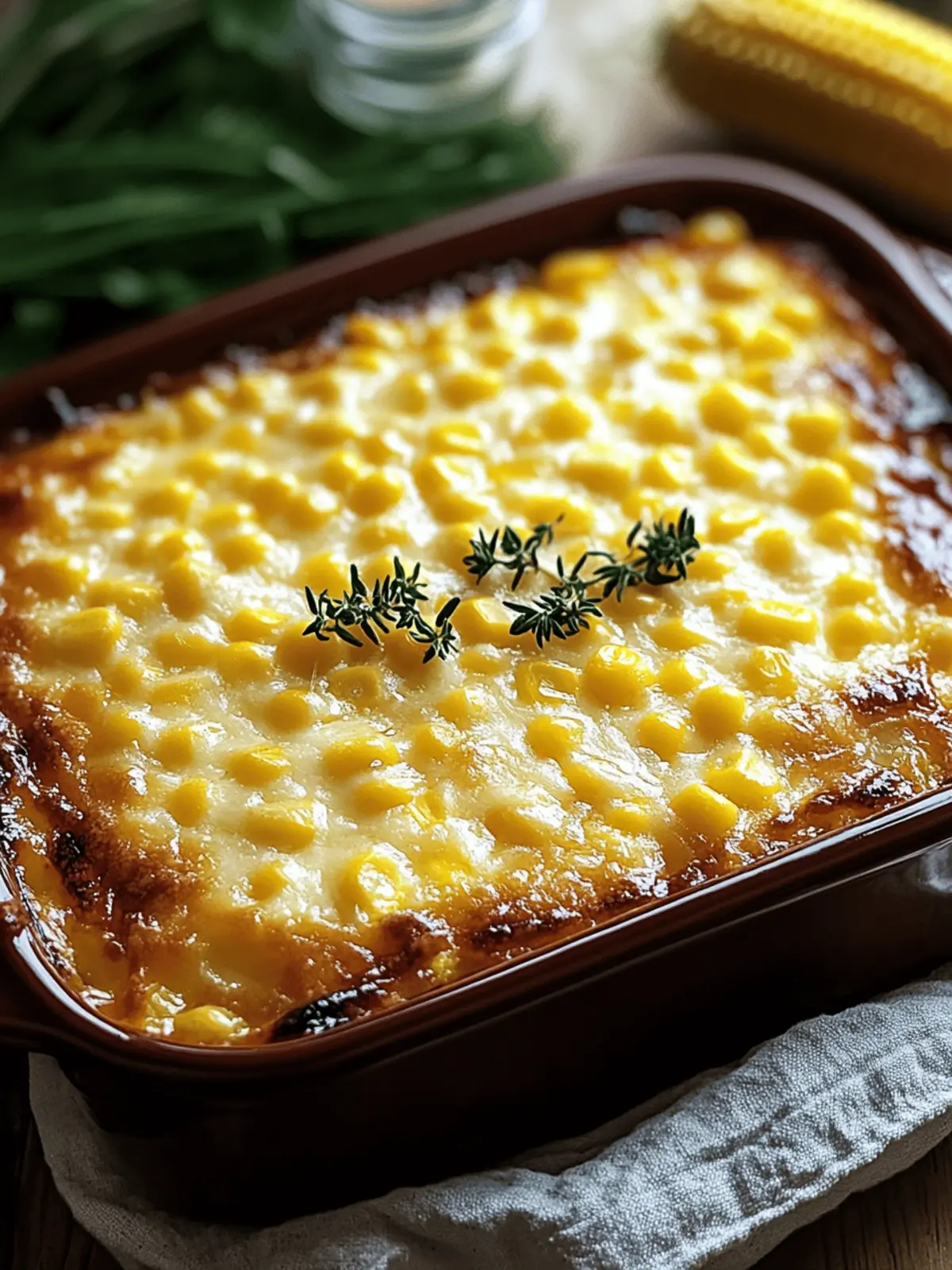 Honey-Glazed Corn Casserole Bake