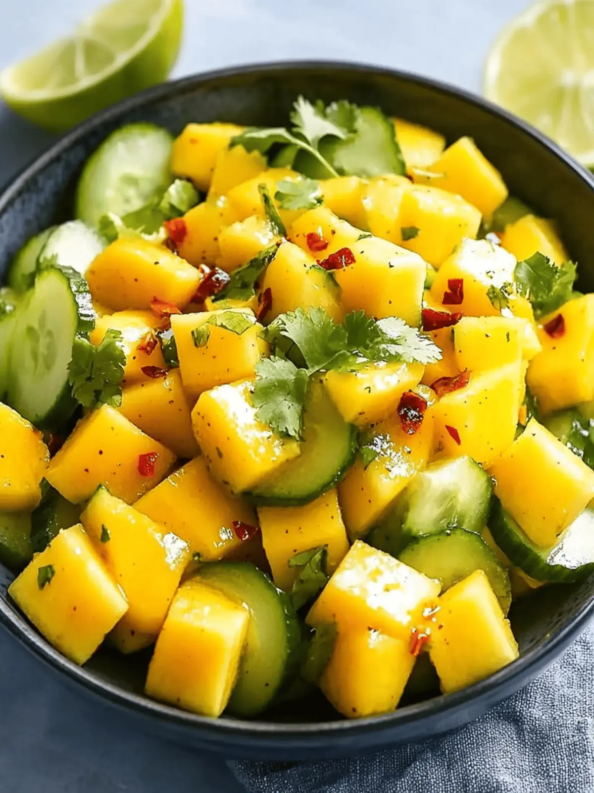 Cucumber Mango Chili Salad
