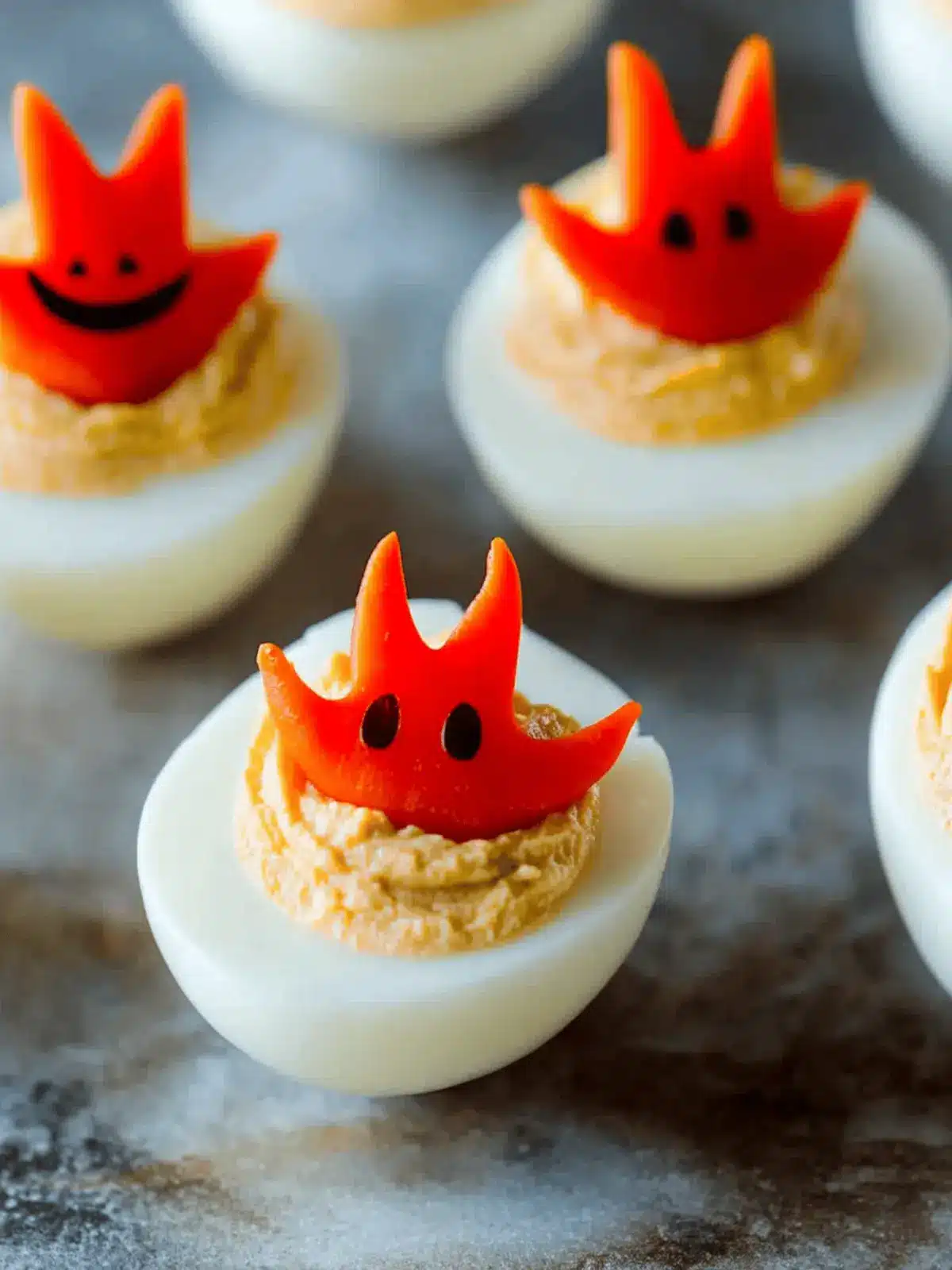 Adorable Halloween Deviled Eggs