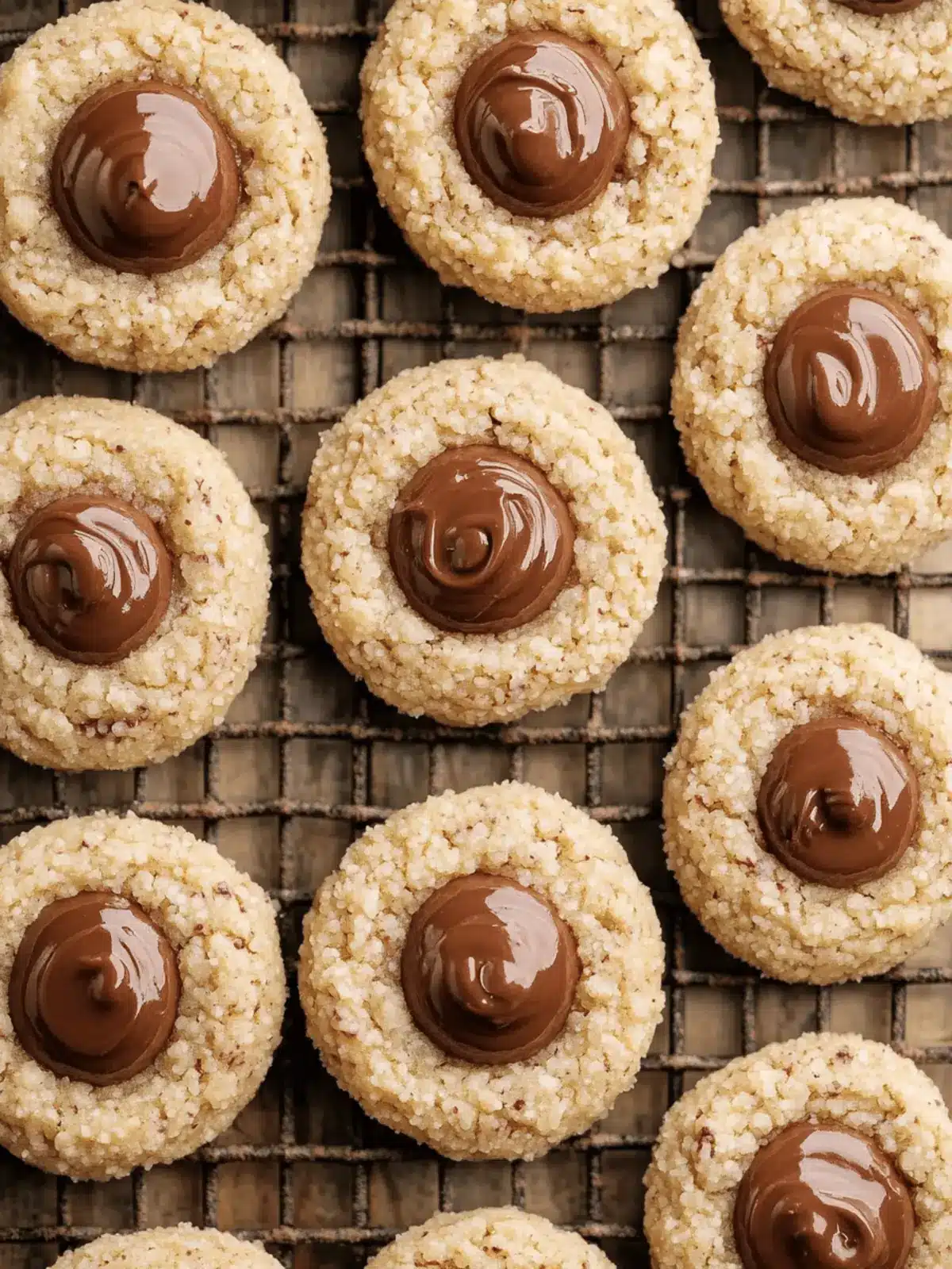 Nutella Thumbprint Cookies