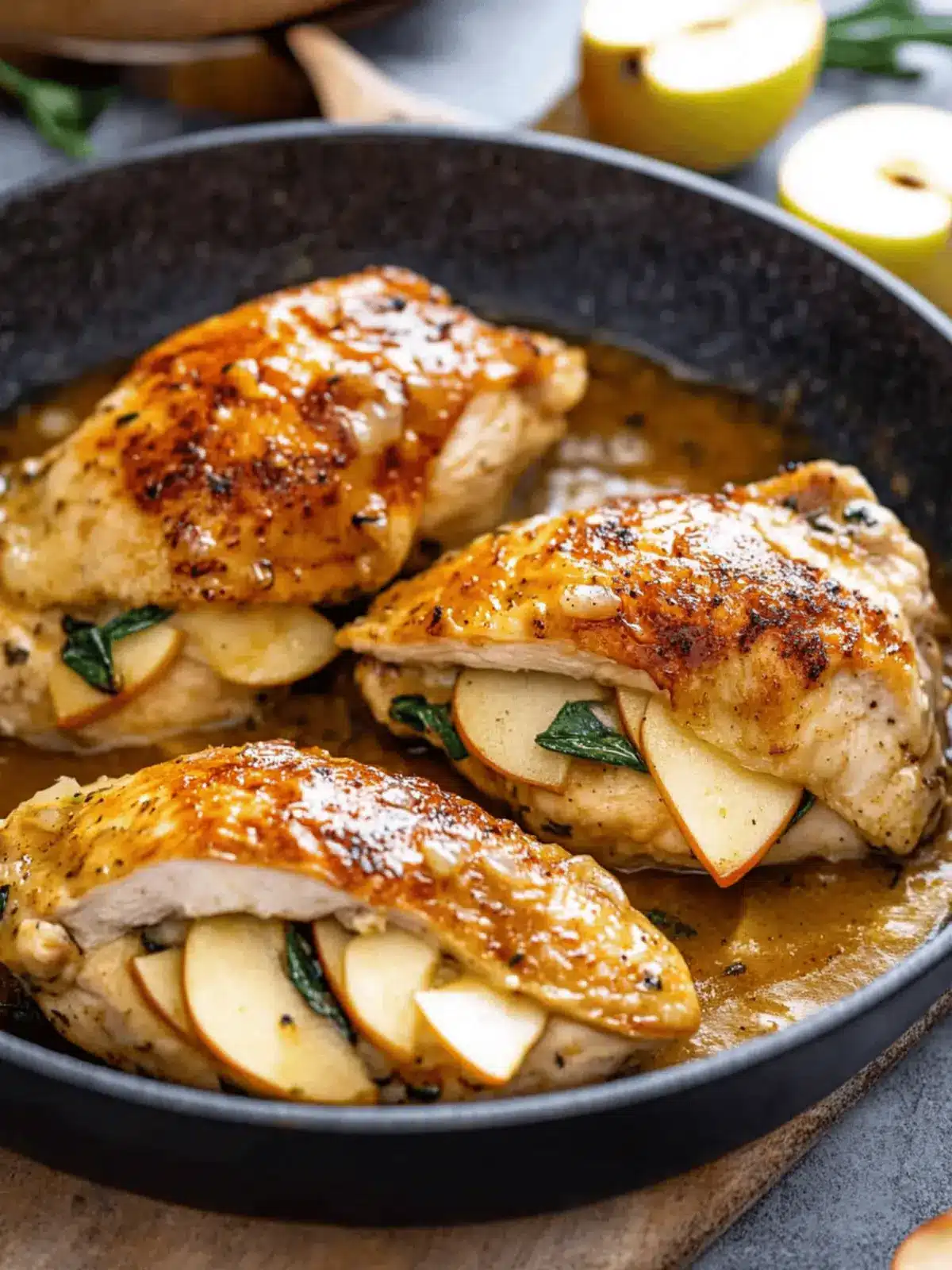 Apple and Brie Stuffed Chicken