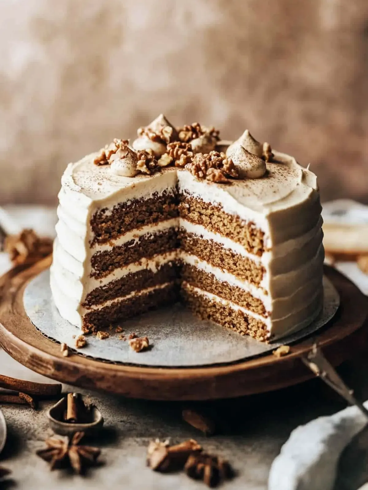 Spice Cake With Brown Butter Cream Cheese Frosting