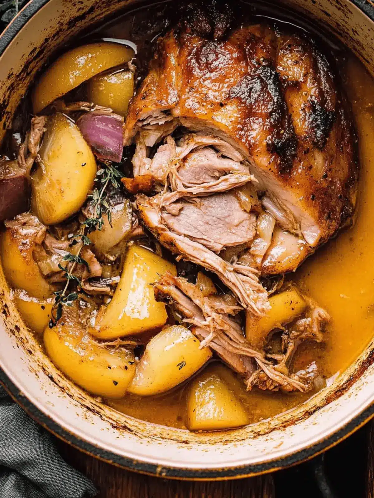 Apple Cider Braised Pork Shoulder