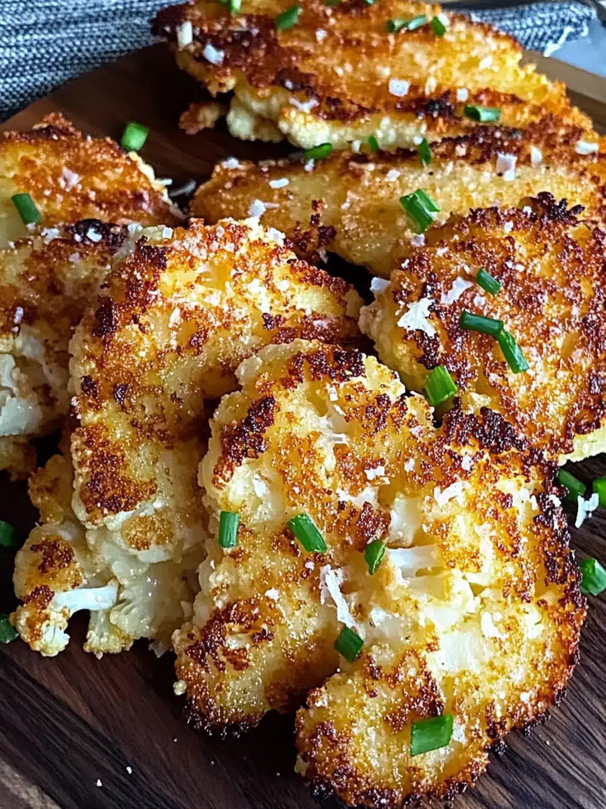 Crispy Parmesan Cauliflower Steaks