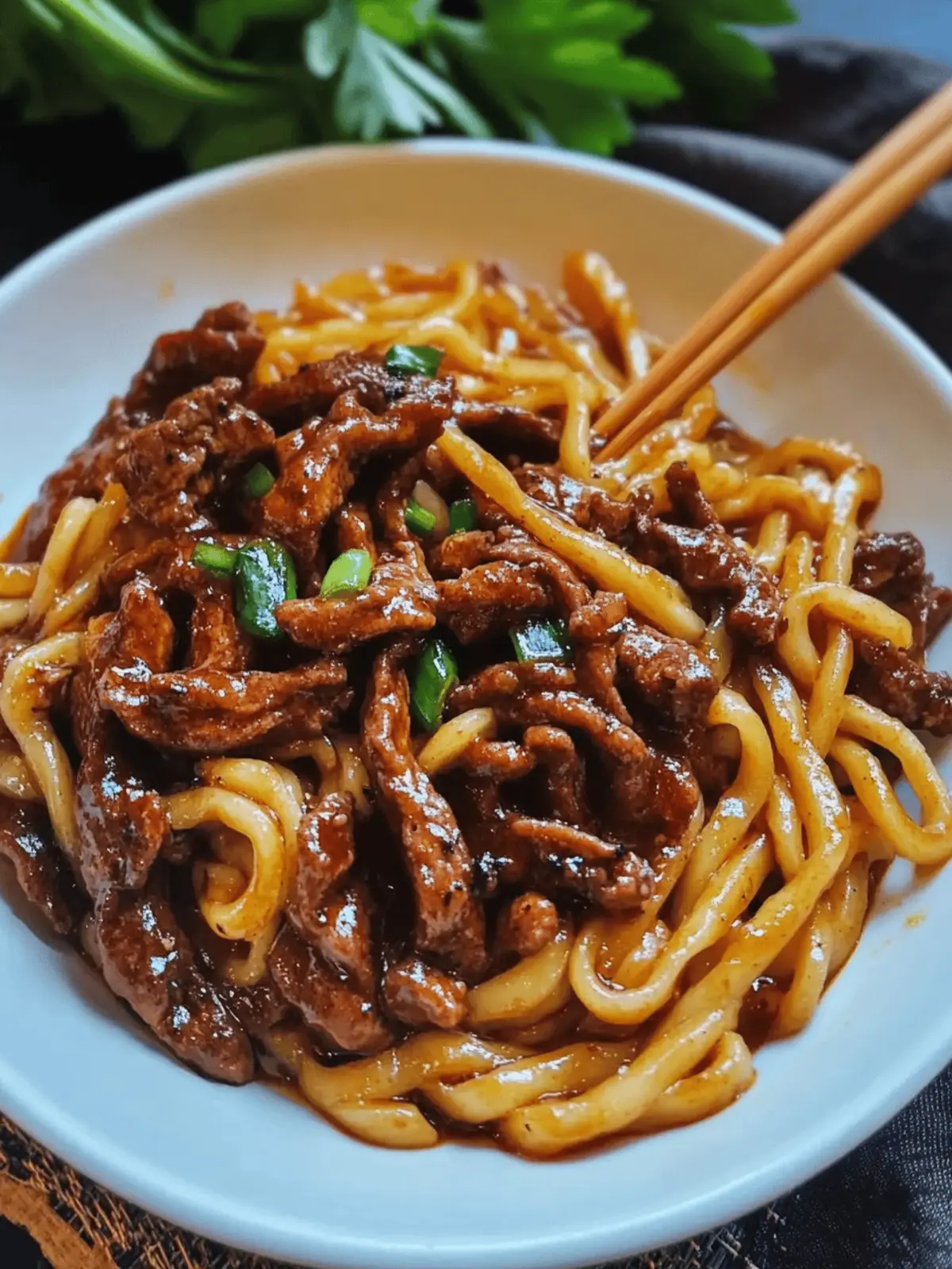 Quick and Flavorful Beef Black Pepper Udon