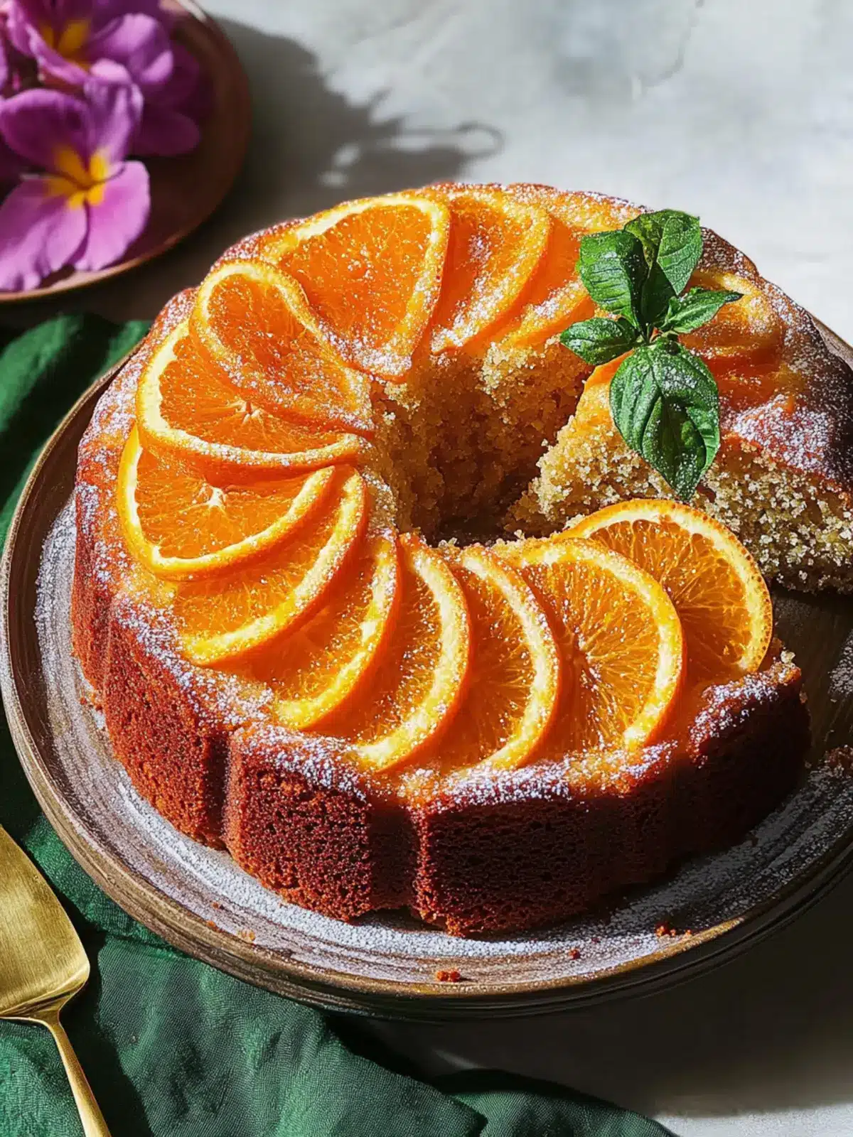 Orange Cardamom Cake (Without Olive Oil)