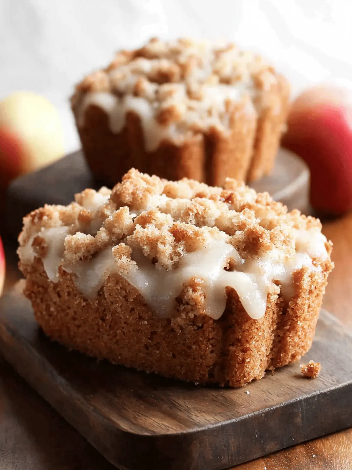 Apple Crumb Cakes