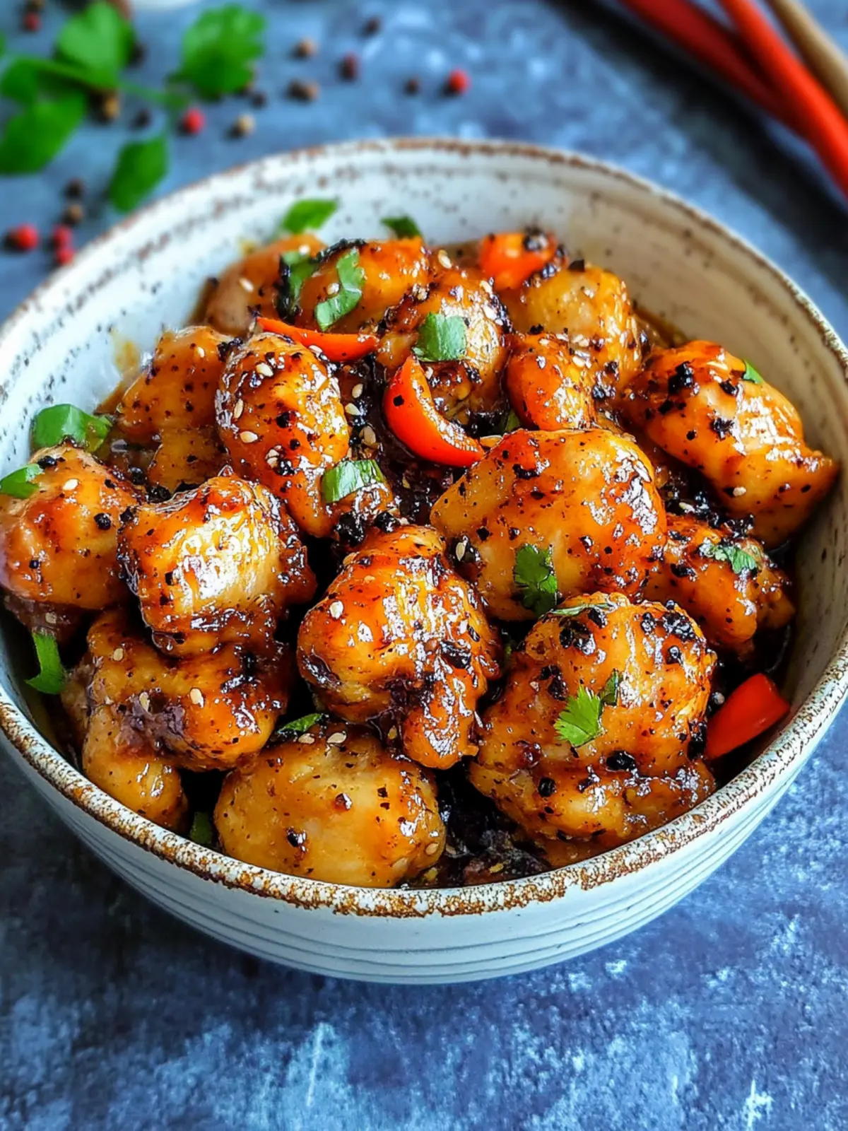 Spicy Black Pepper Chicken