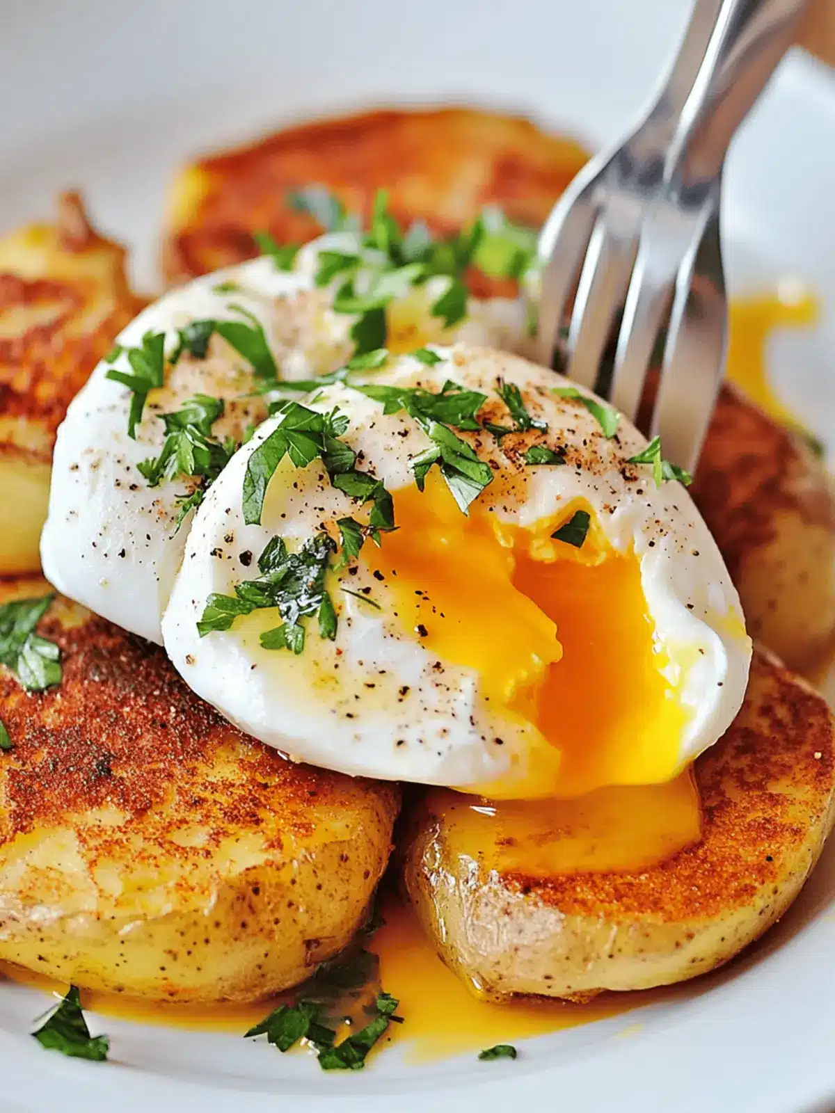 Spanish Poached Eggs with Paprika Potatoes