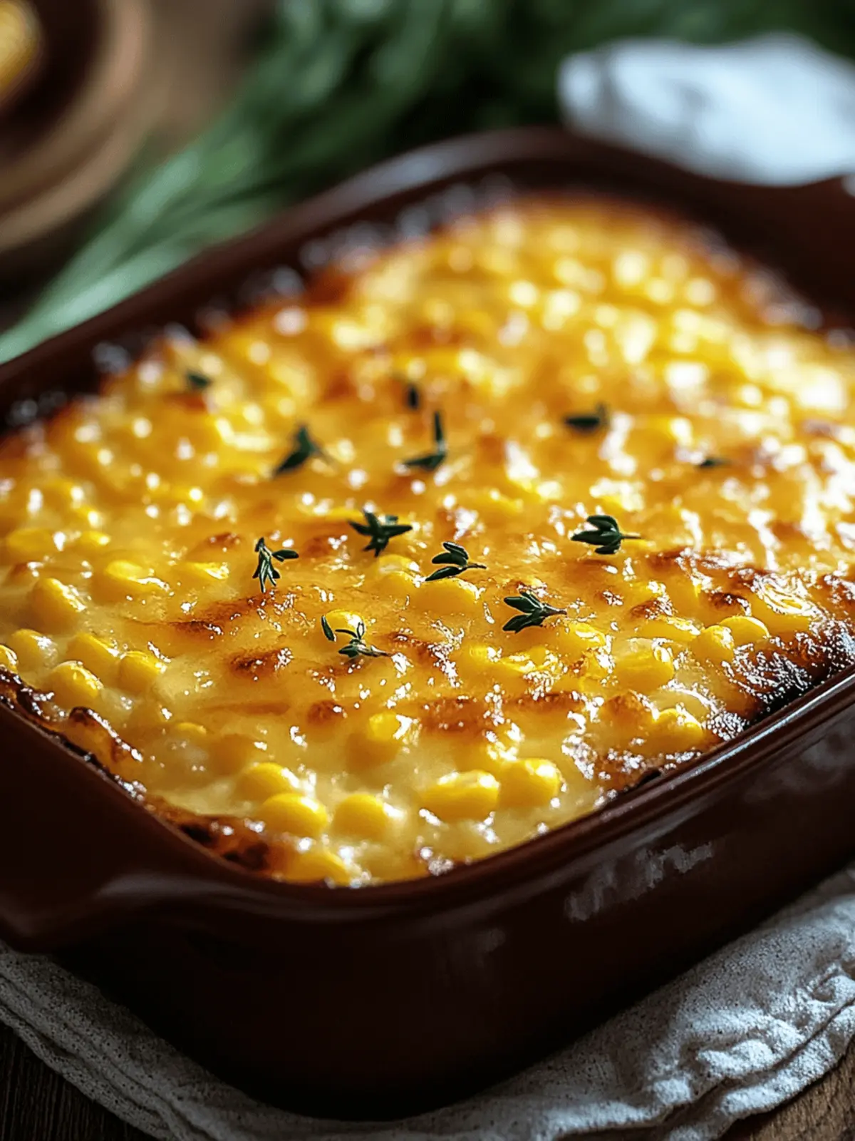 Honey-Glazed Corn Casserole Bake