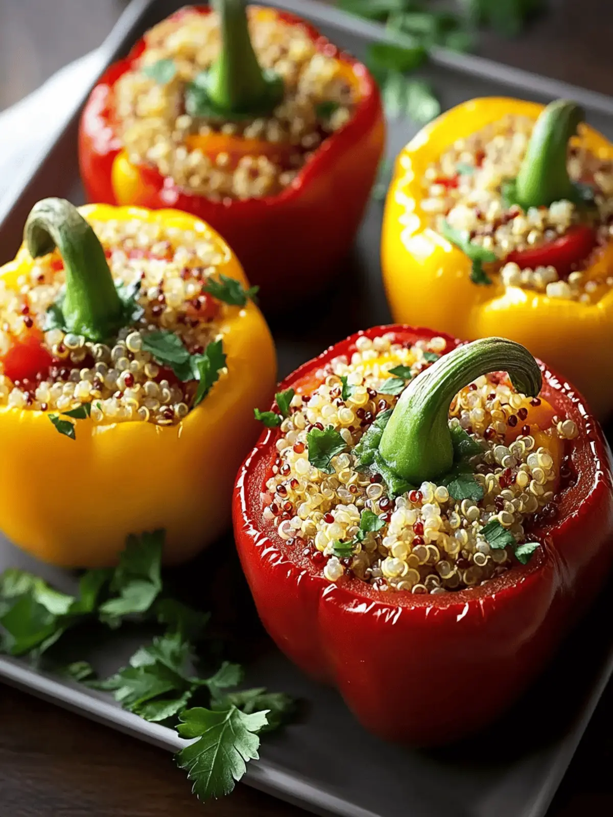 Healthy Quinoa Stuffed Peppers