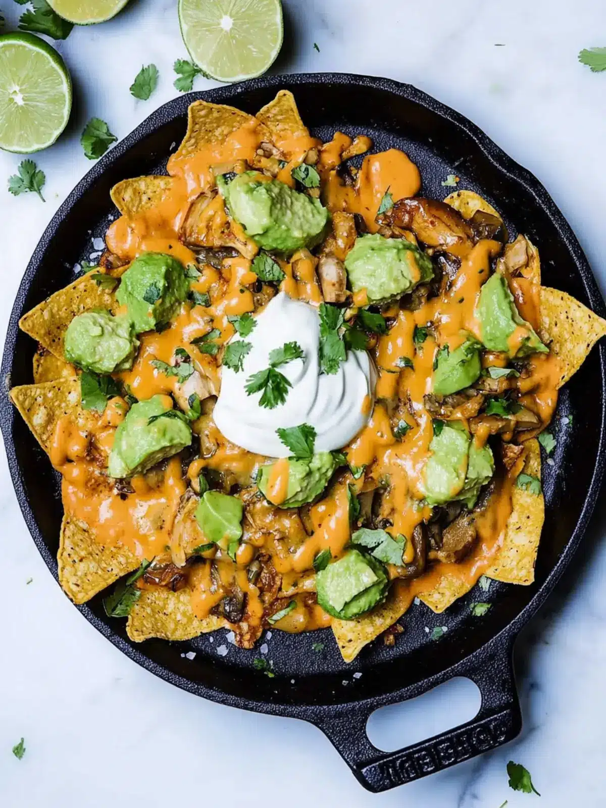 Vegan Oyster Mushroom Nachos