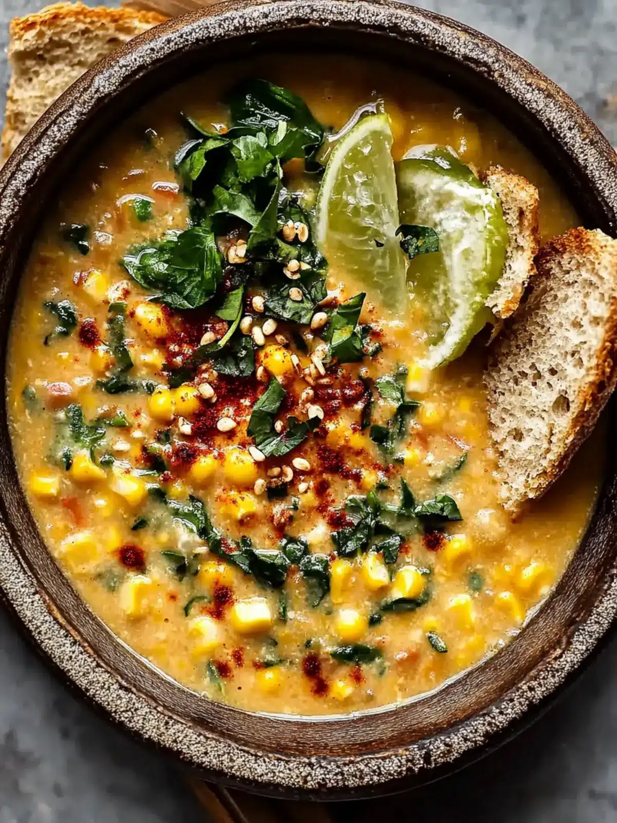 Vegan Sweet Corn & Miso Chowder