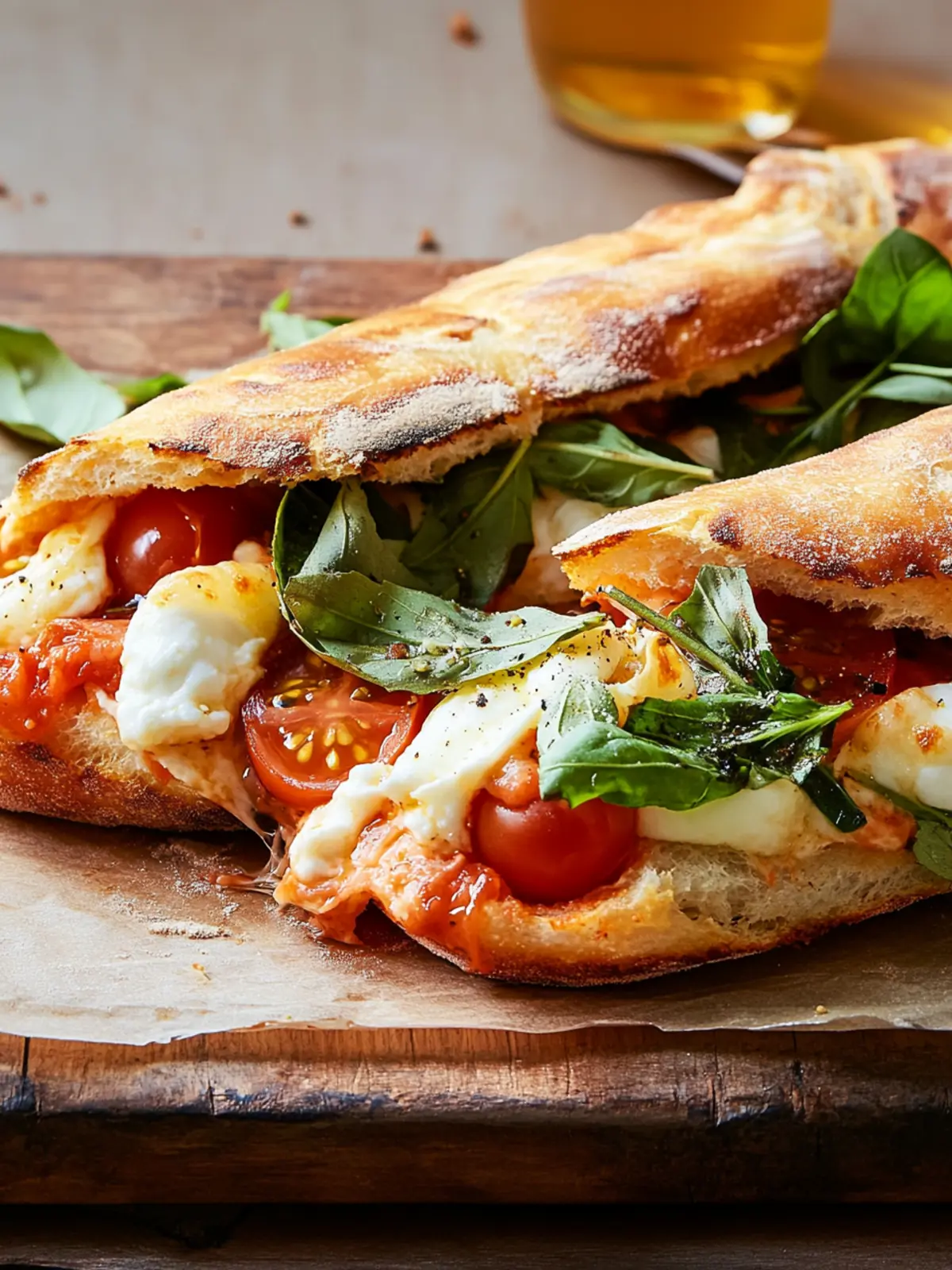 Burrata Pizza Sandwiches