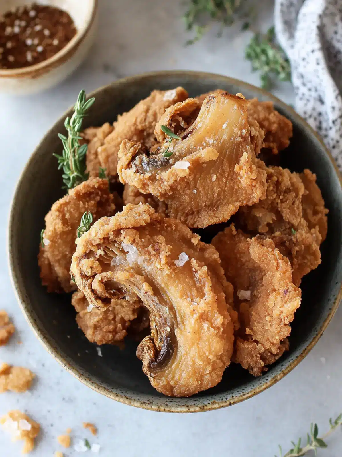 Fried Oyster Mushrooms
