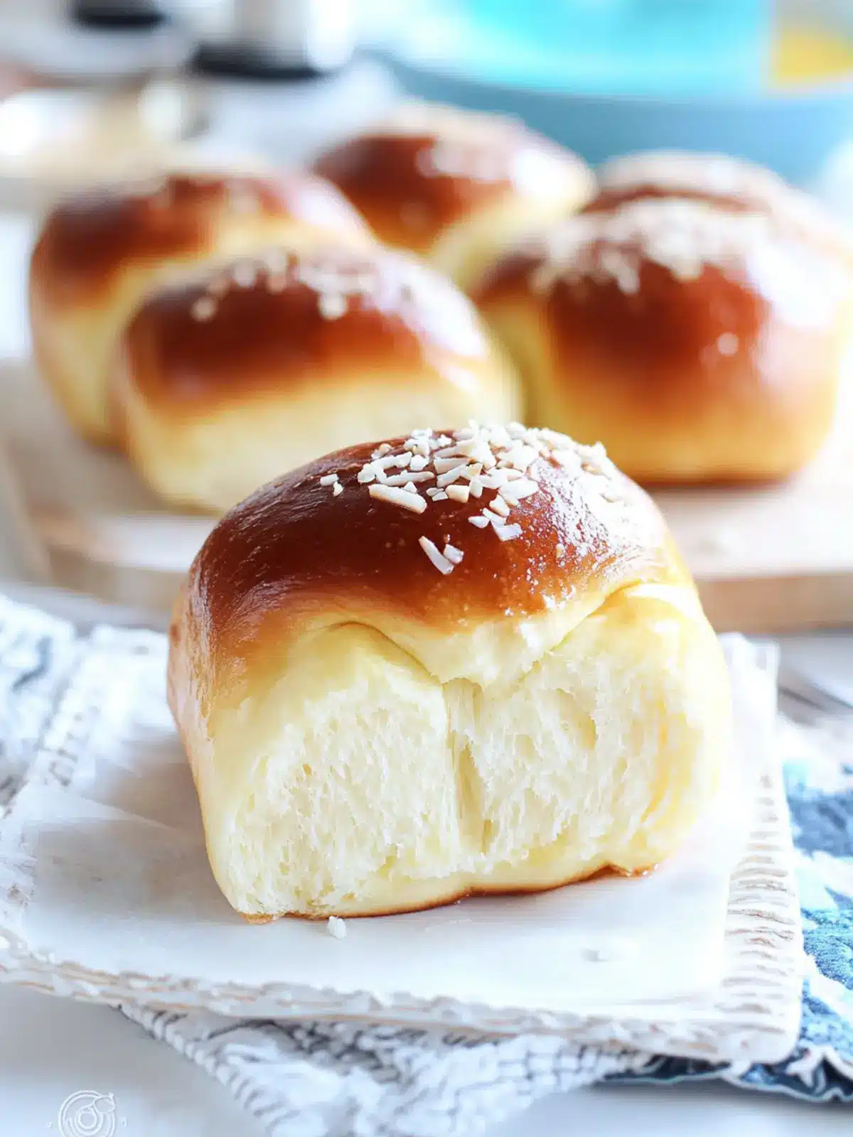Soft & Moist Bakery-Style Butter Coconut Buns