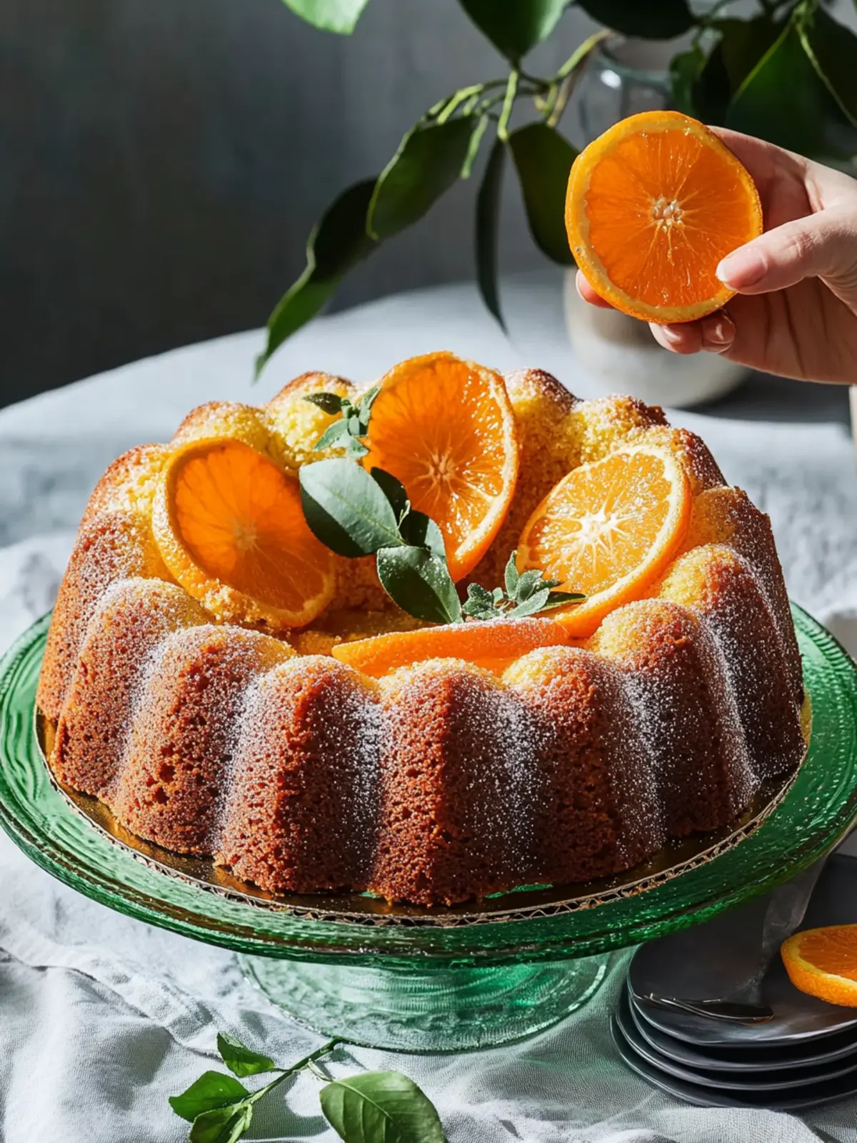 Orange Cardamom Cake (Without Olive Oil)