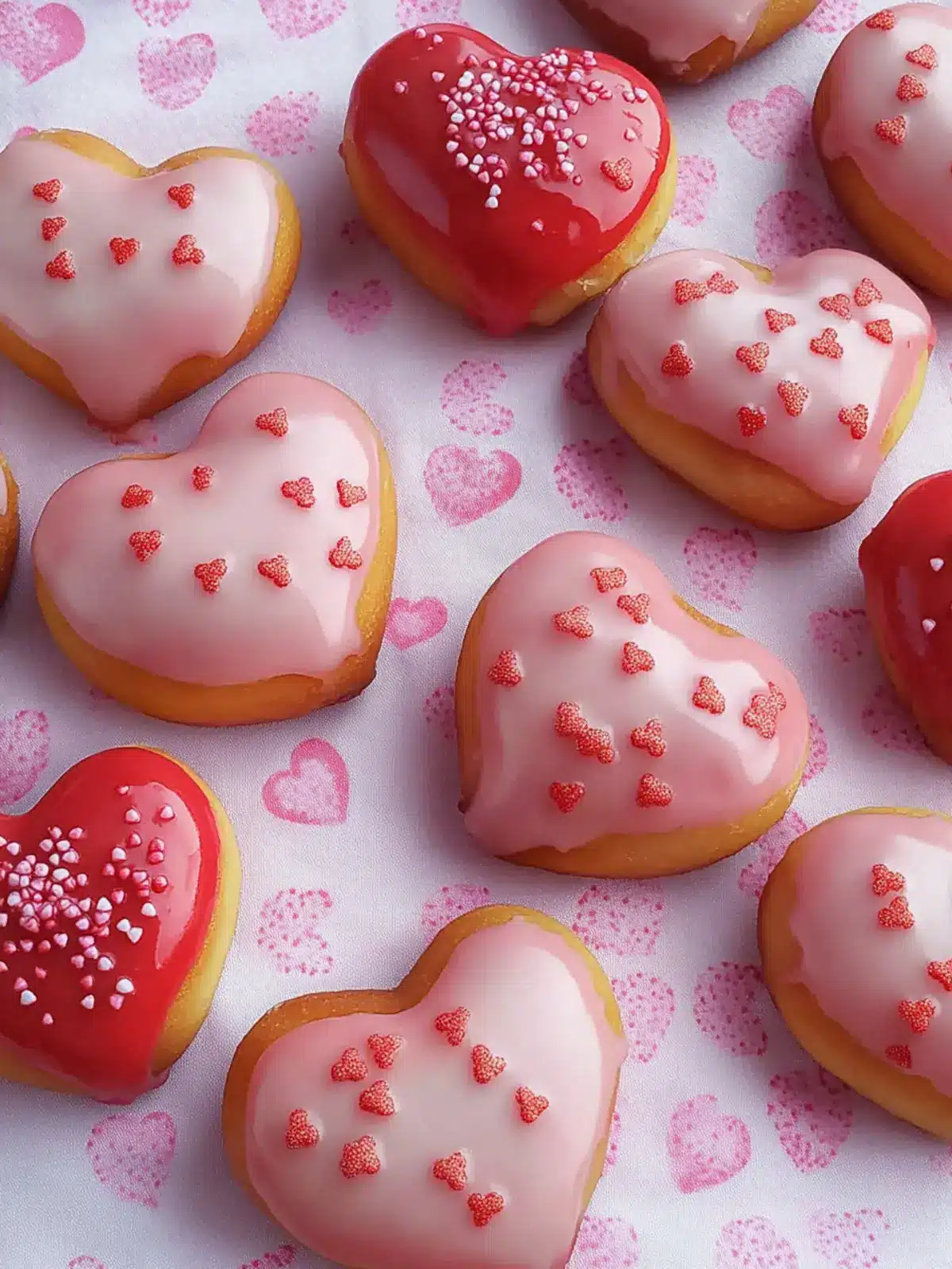 Homemade Valentine s Heart Shaped Donuts