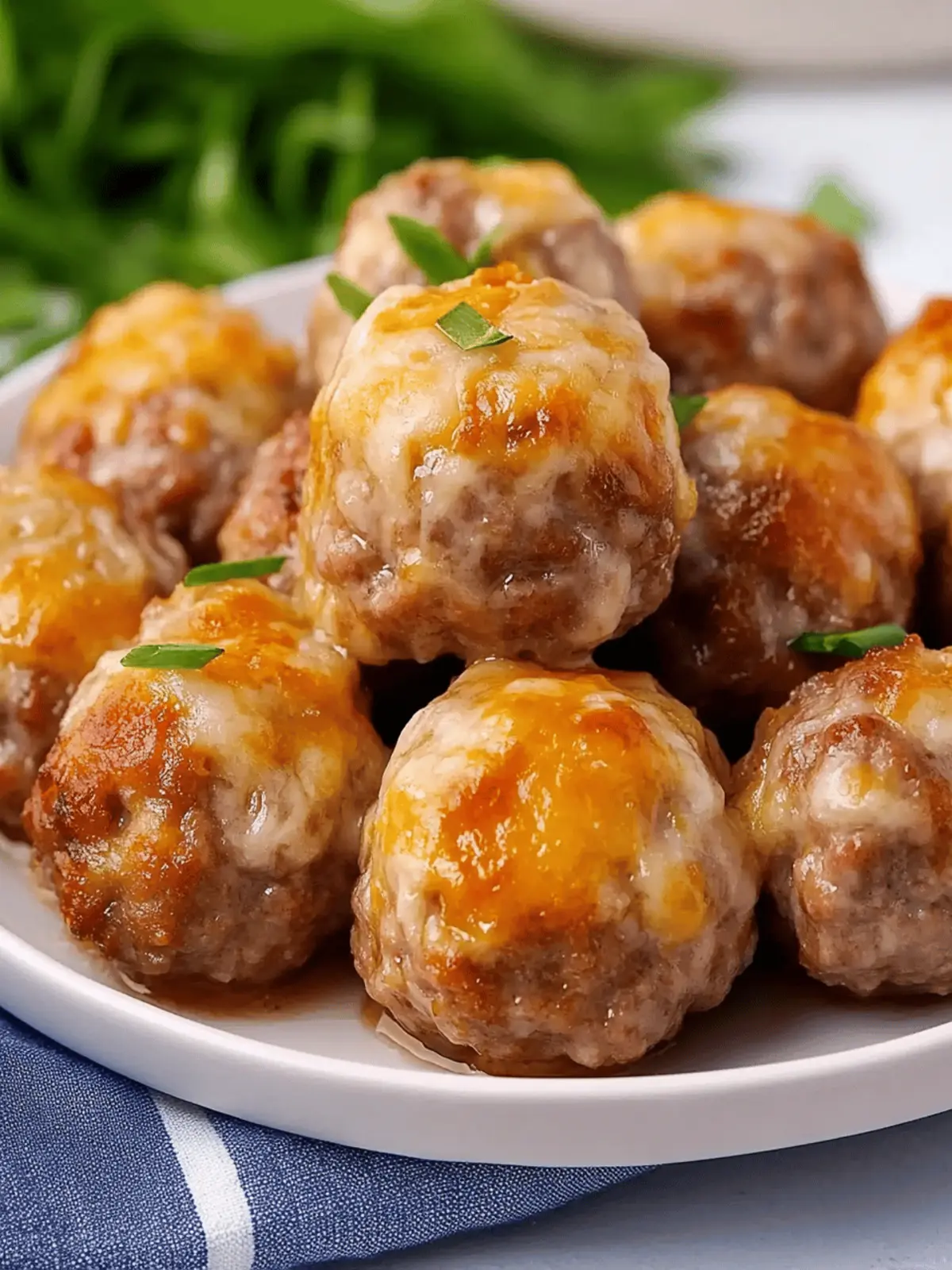 Easy Baked Keto Pork Sausage Meatballs