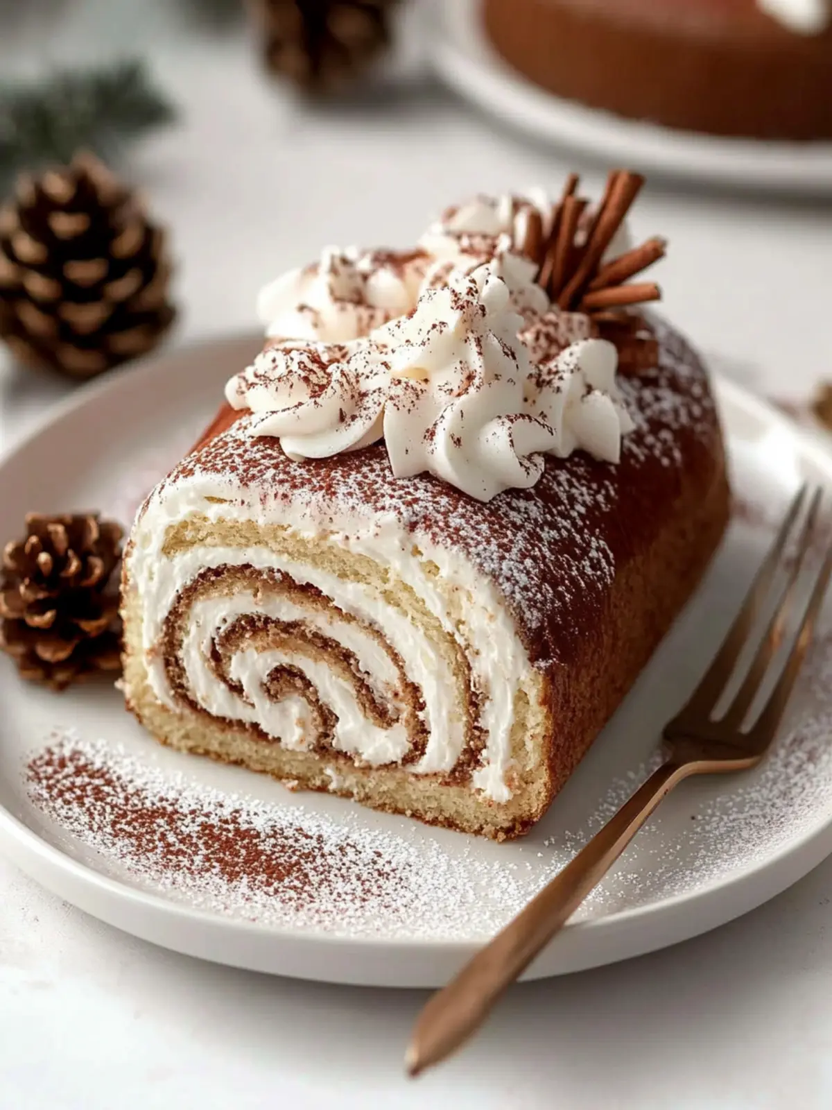 Gourmet Tiramisu Yule Log Cake