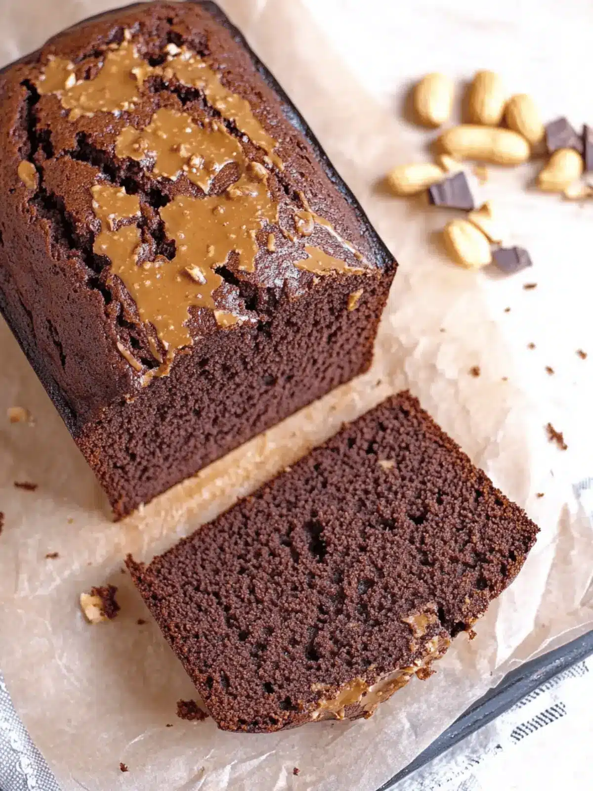 Chocolate Peanut Butter Bread