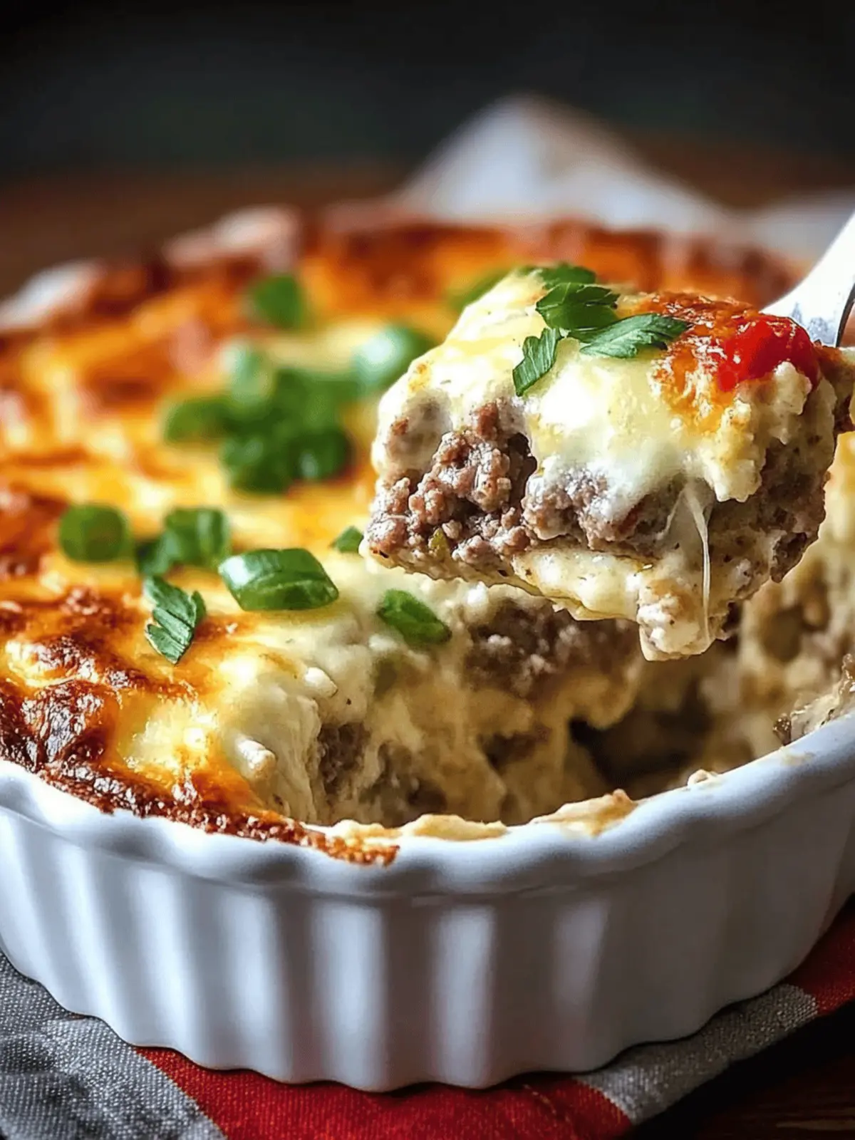 Savory Low Carb Philly Cheesesteak Casserole
