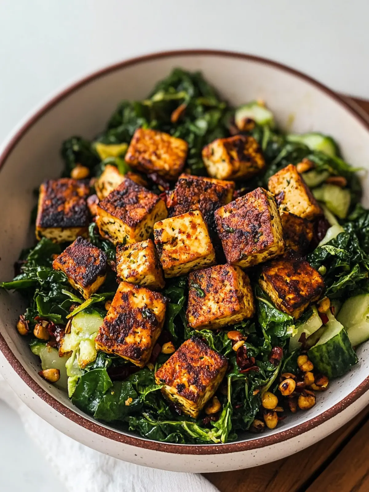 Mediterranean Style Crispy Tofu