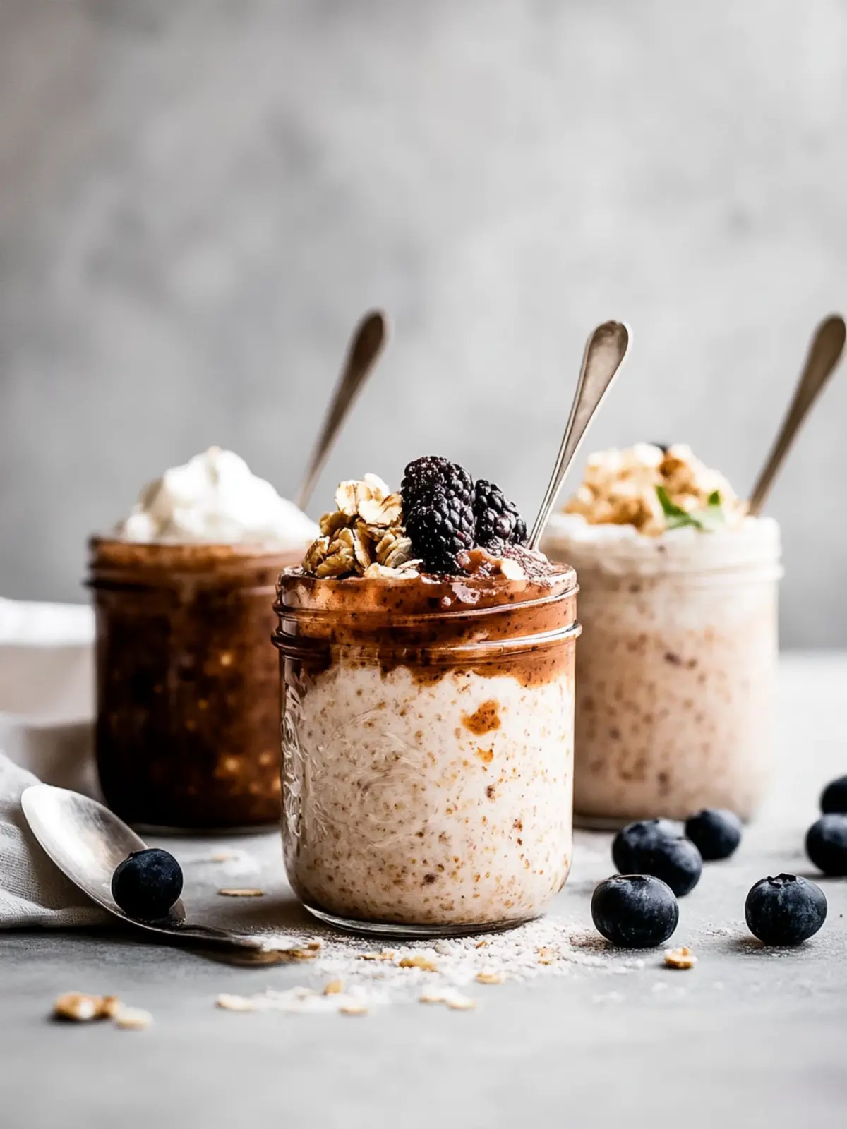 protein packed vegan overnight oats