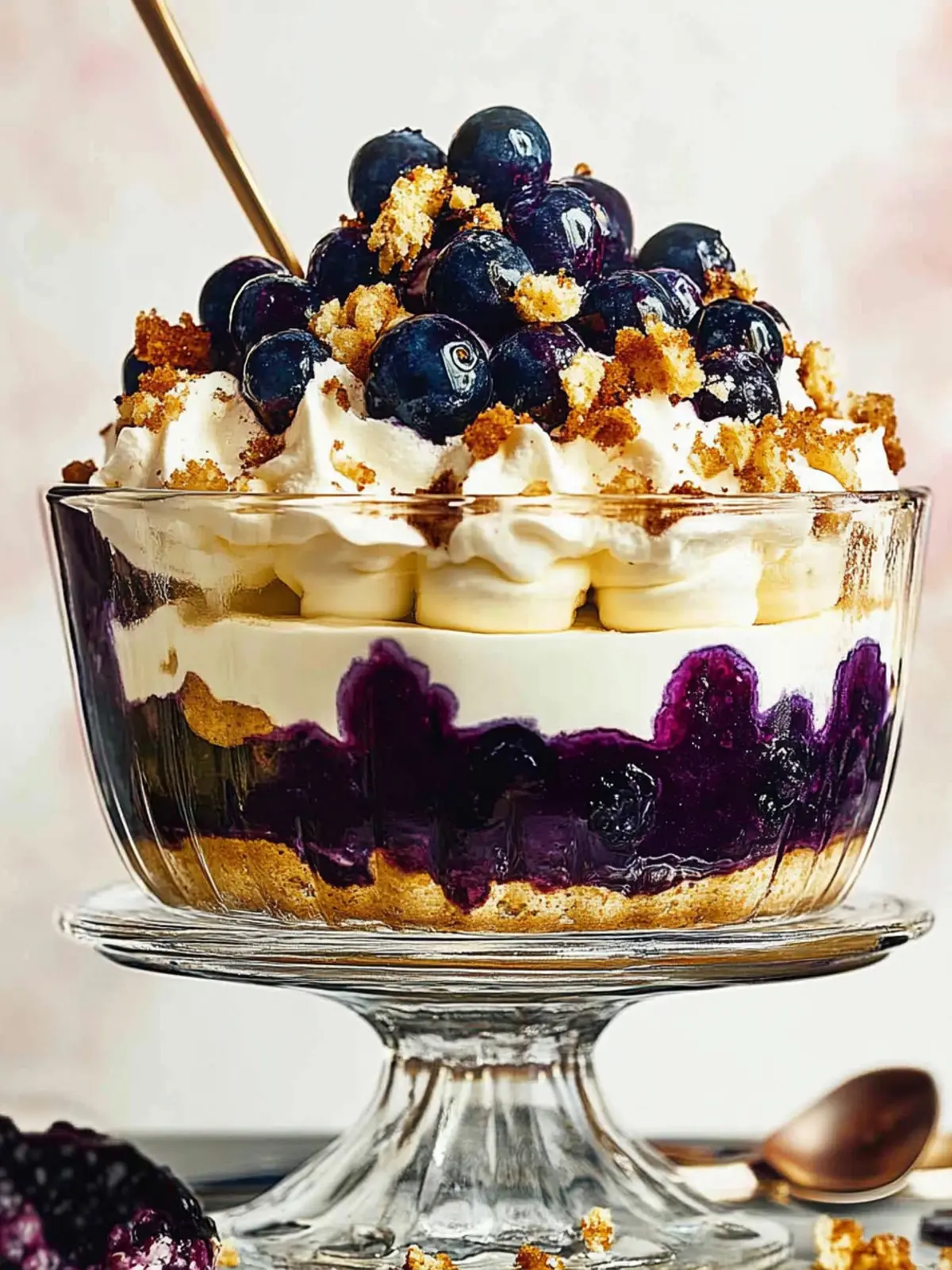 Blueberry Tiramisu Trifle