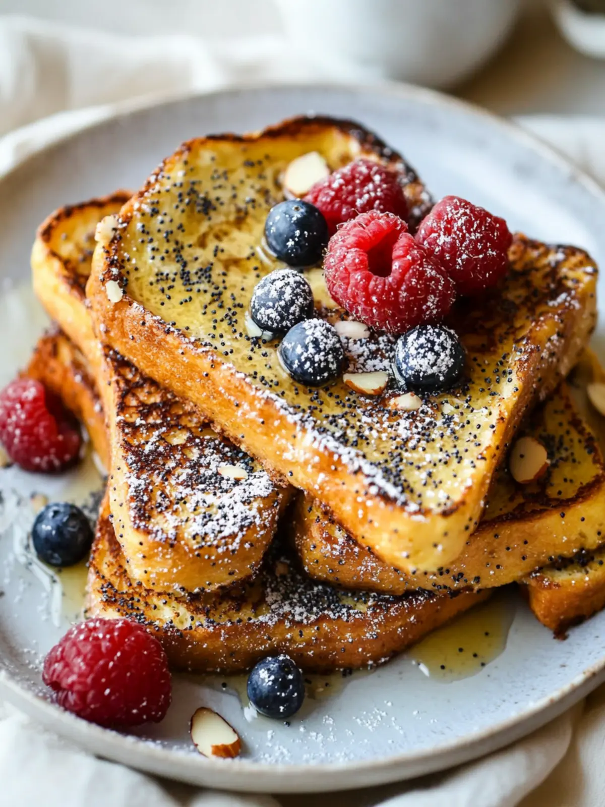 Almond Poppy Seed French Toast