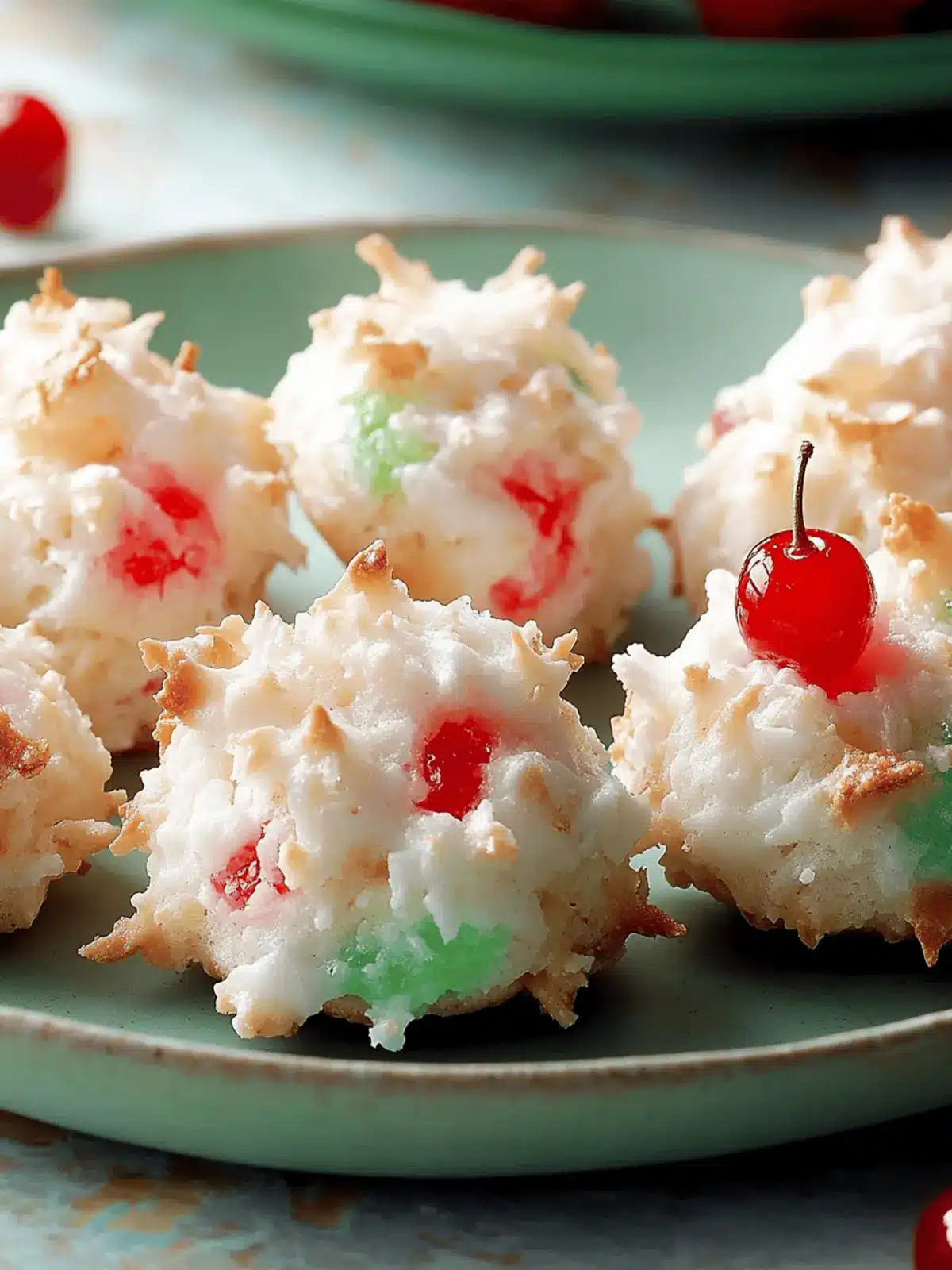 Stained Glass Cherry Macaroons