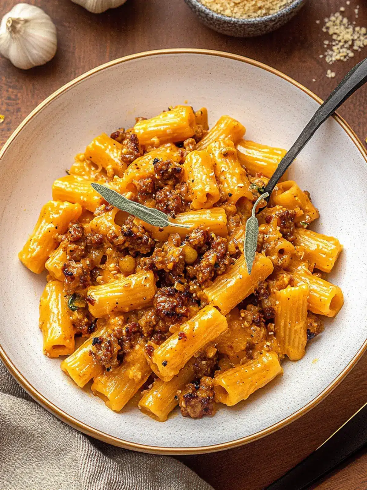 Creamy Pumpkin Sausage Pasta