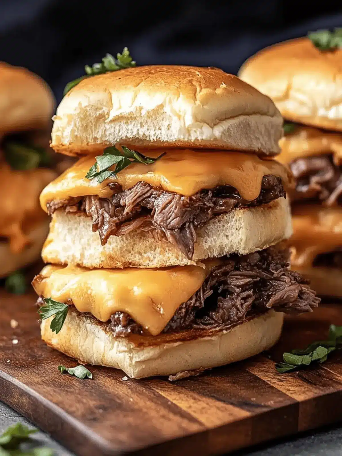 Roast Beef and Cheddar Sliders