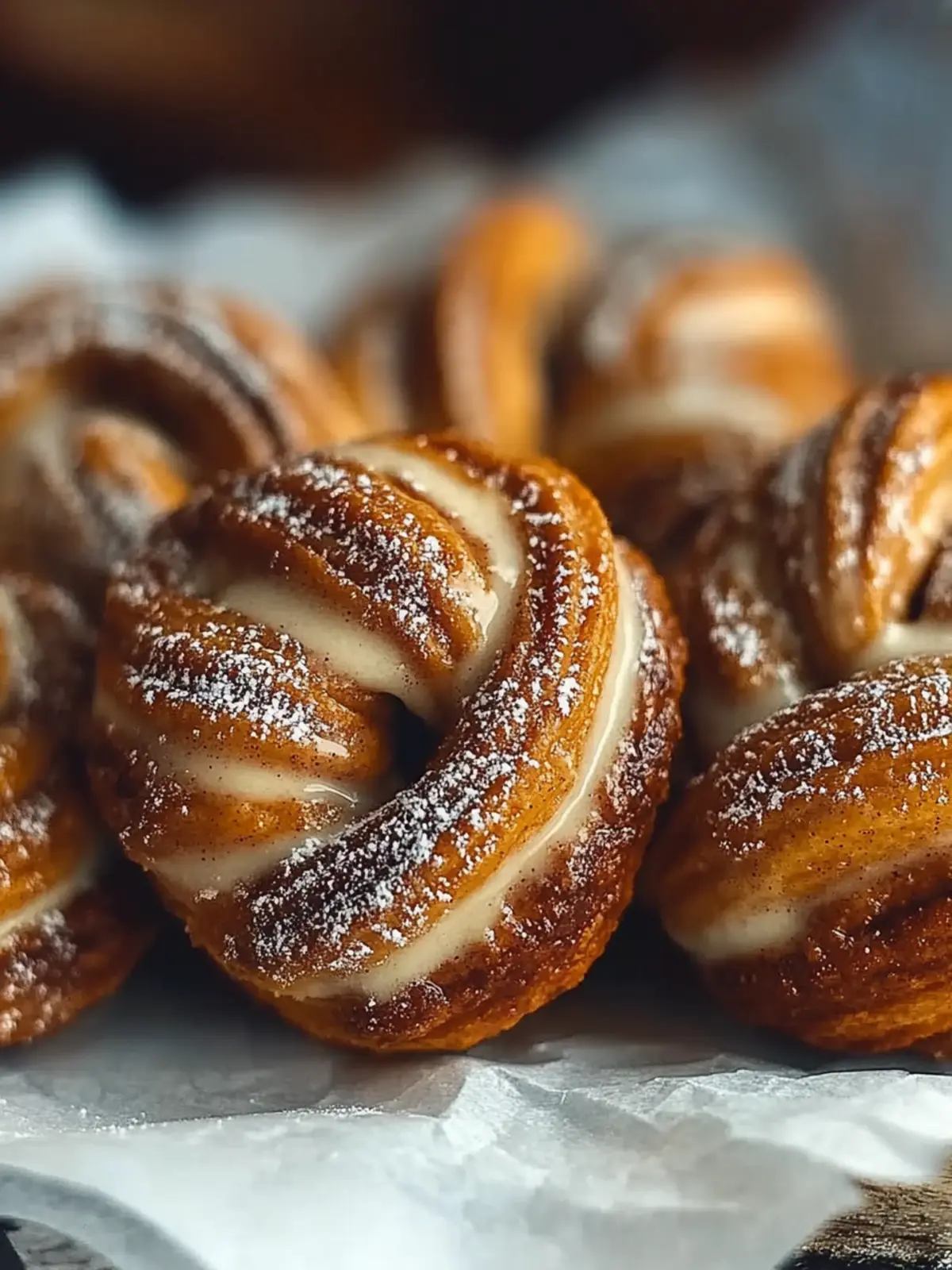 Cinnamon Knots with Coffee Icing