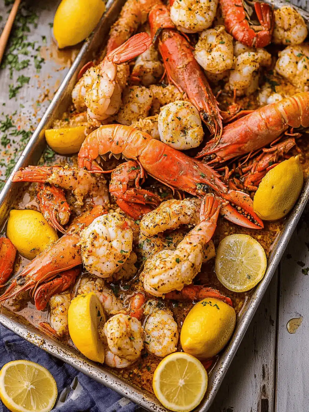 Cajun Seafood Boil with Garlic Butter Sauce