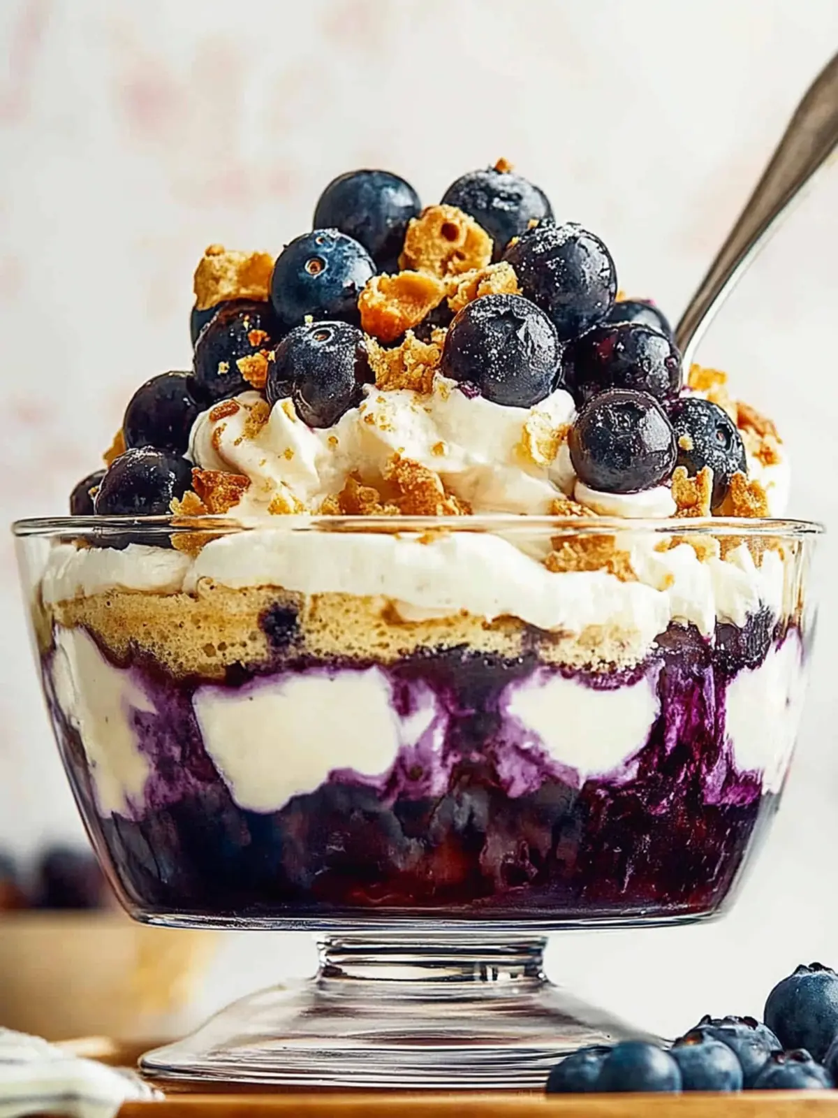 Blueberry Tiramisu Trifle