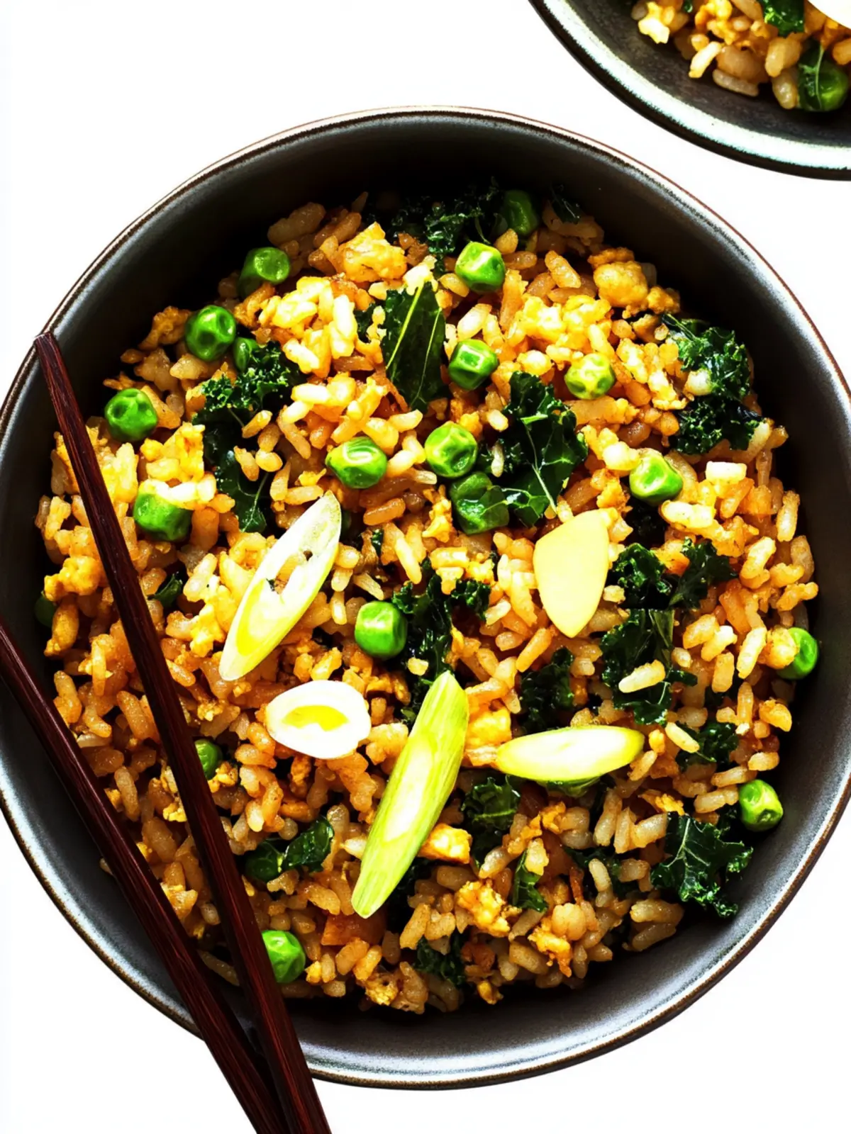 Ginger Kale Fried Rice