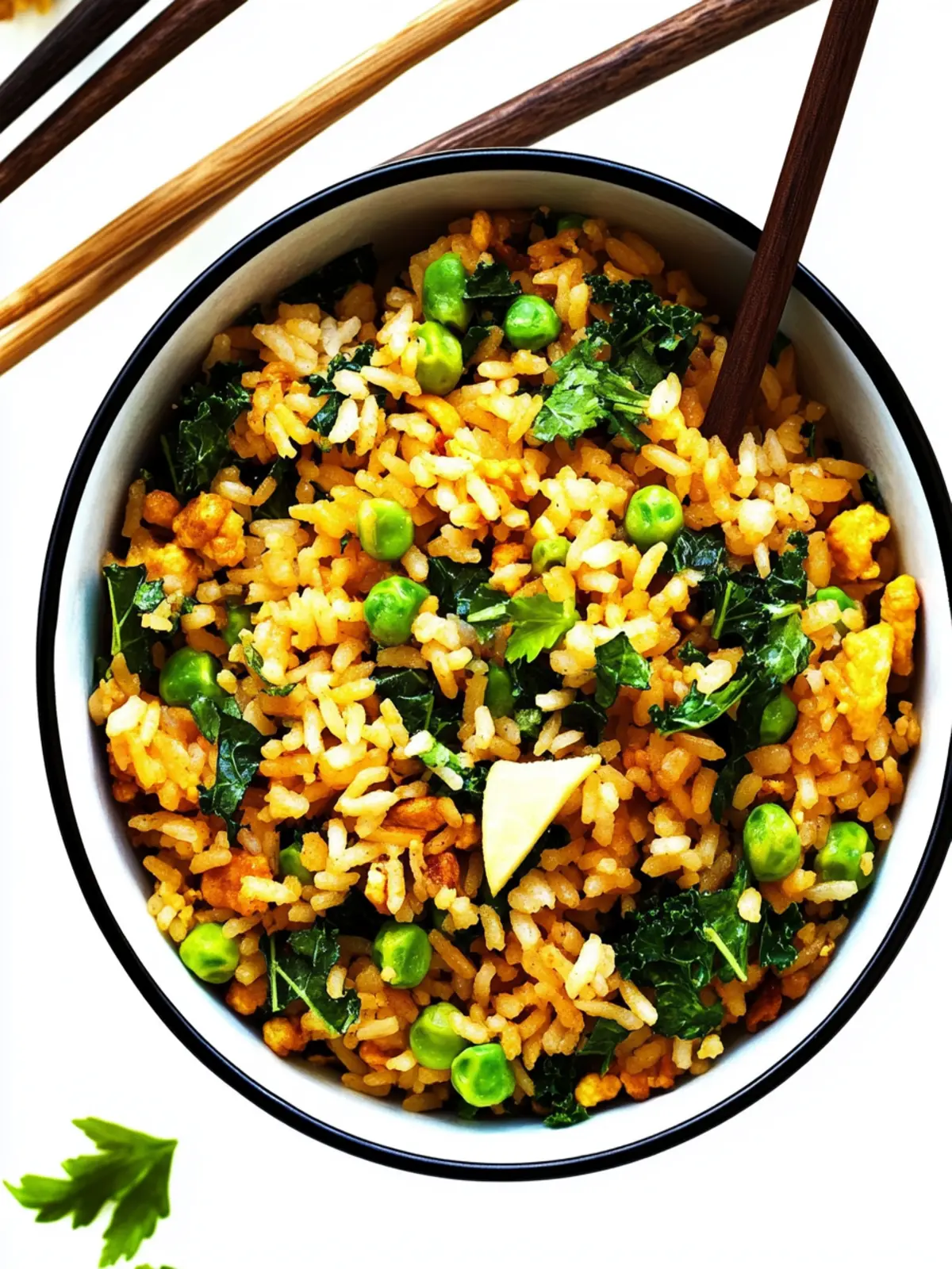 Ginger Kale Fried Rice