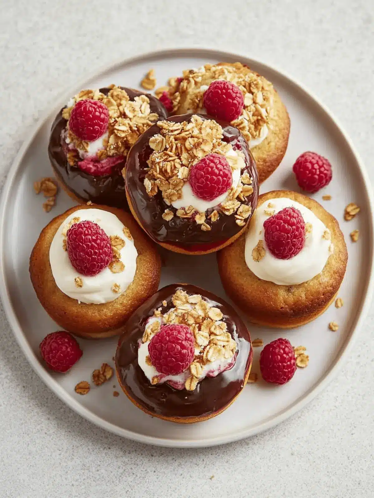 Raspberry & Coconut Granola Muffins