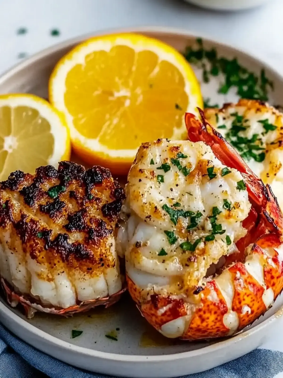 Garlic Butter Baked Lobster Tails