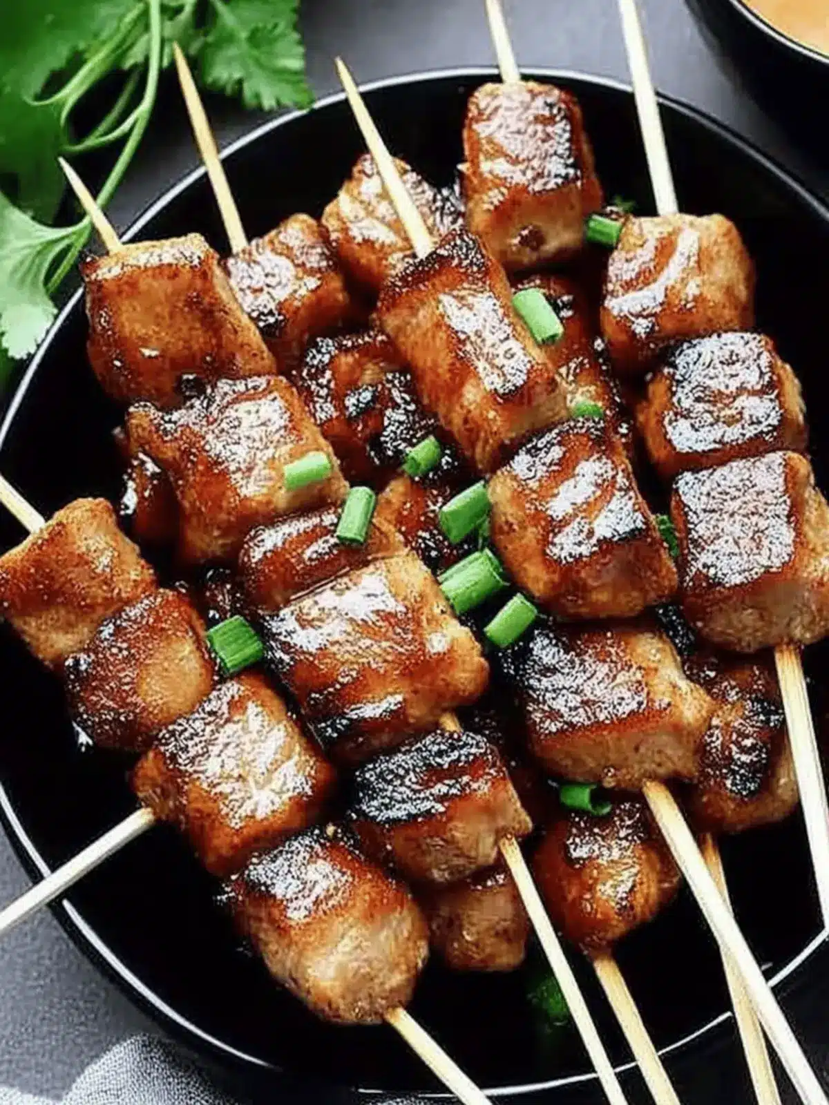Pork Satay with Peanut Sauce