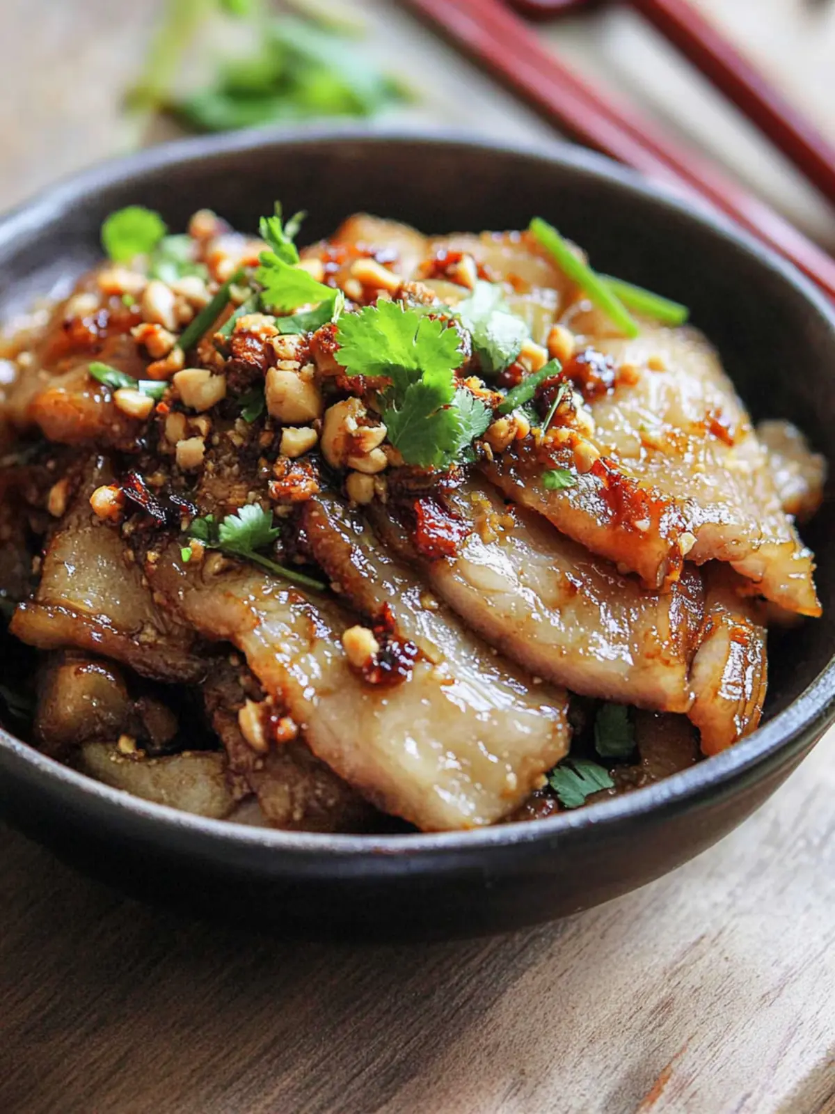 Pork Belly with Spicy Garlic Sauce